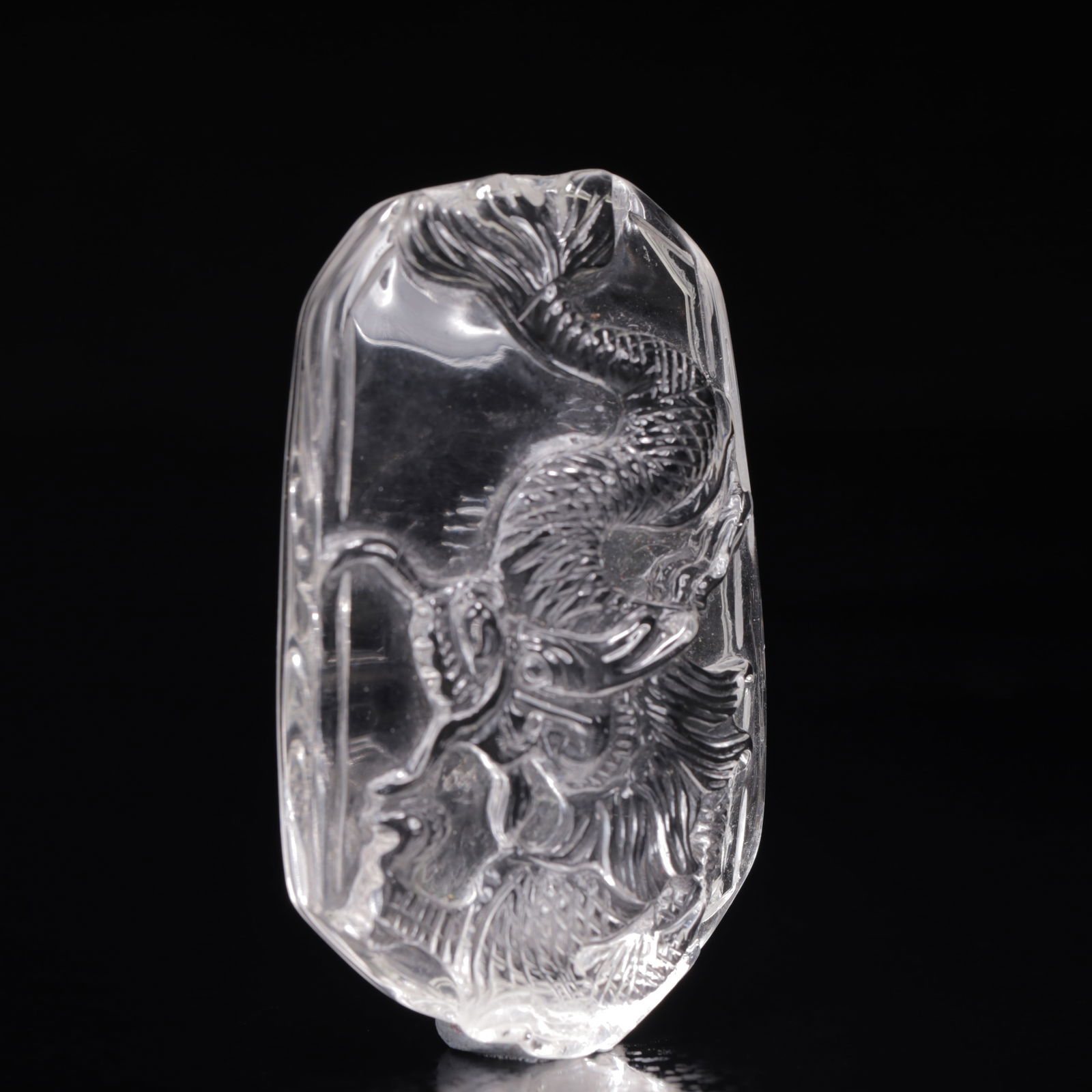 An Exquisite Crystal Dragon Pattern Pendant - 3