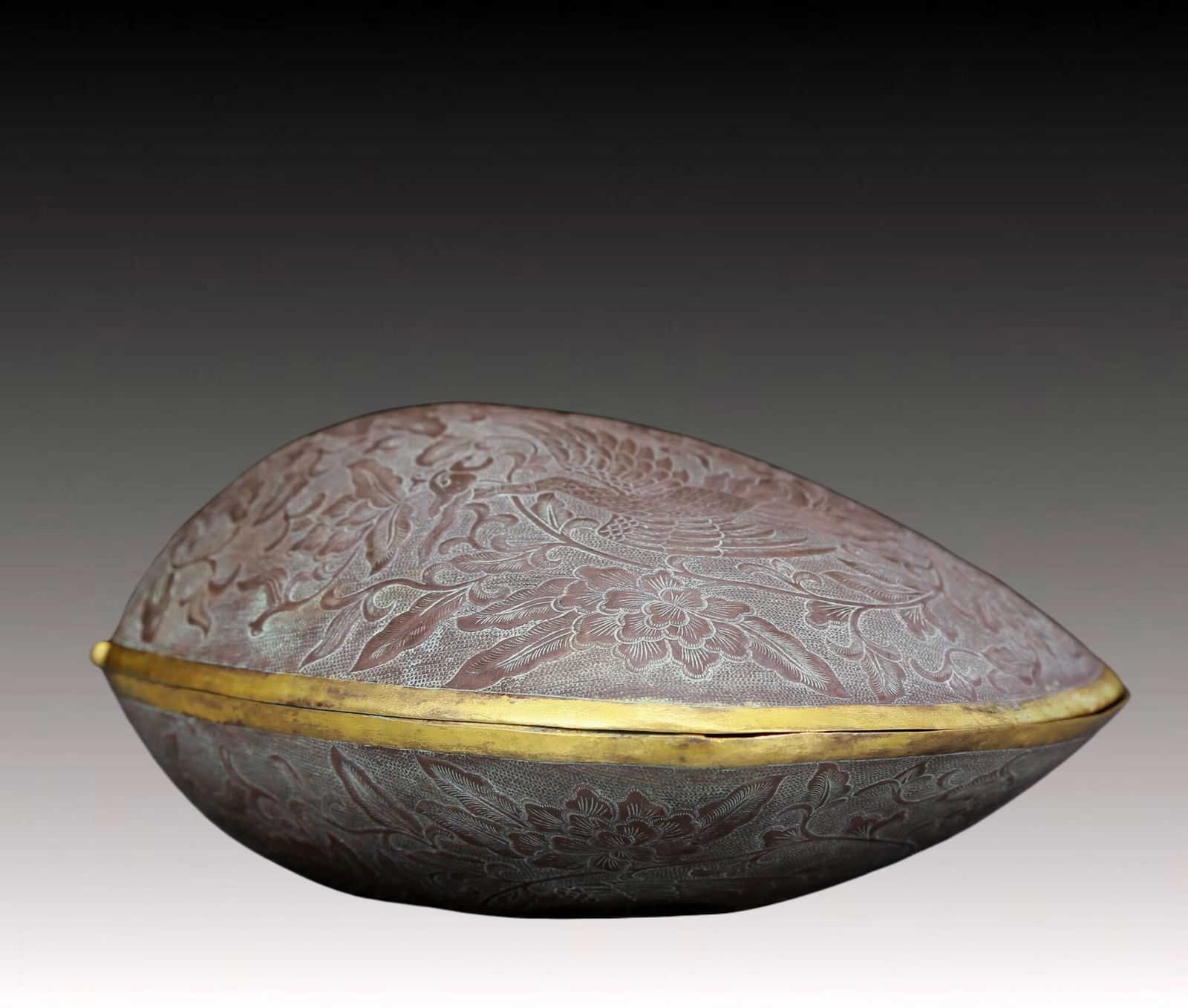 An Exquisite Silver Phoenix Pattern Box - 5