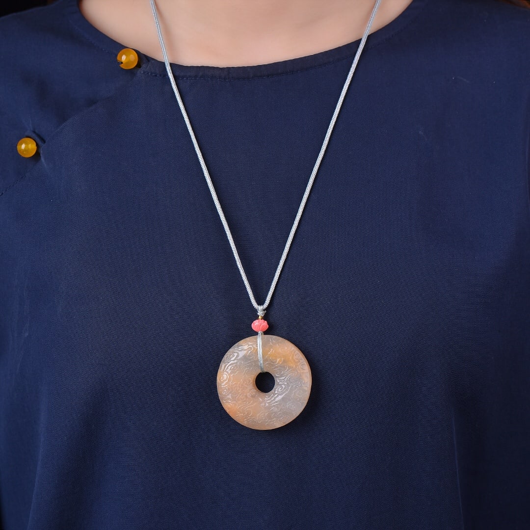 An Exquisite Red Jade Pendant: An Exquisite Red Jade Pendant,Size:1.8inx1.8in 红玉挂件