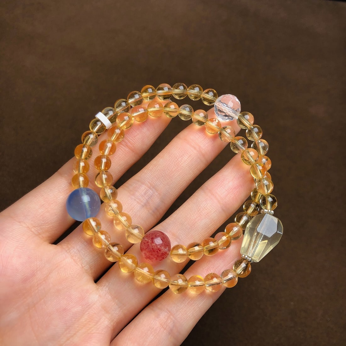 An Exquisite Crystal Bracelets: An Exquisite Crystal Bracelets,Size:0.2in,0.4in,Weight:20.9g 水晶手串