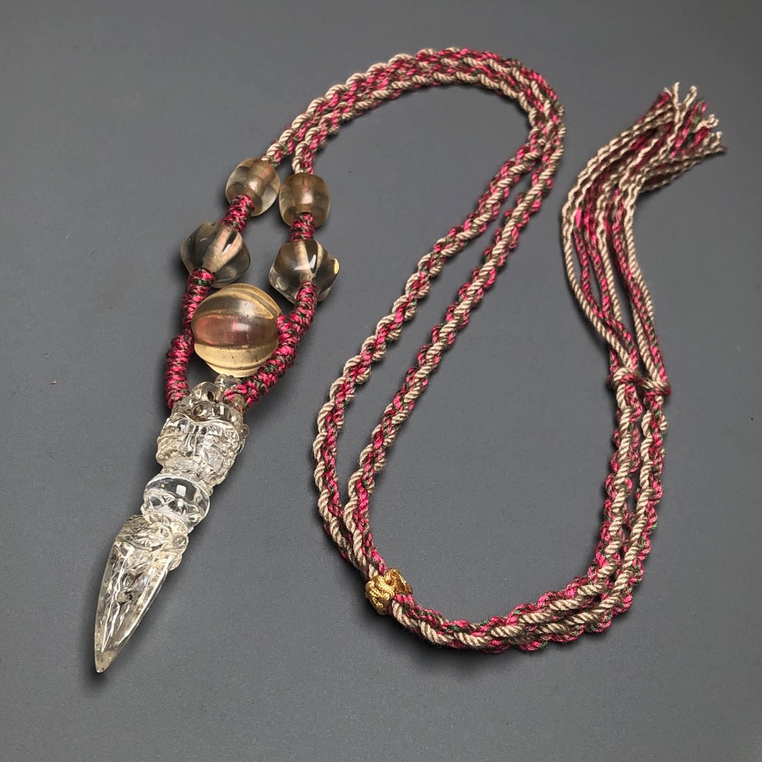 A Precious Crystal Necklace: A Precious Crystal Necklace,Size:0.6in 水晶项链