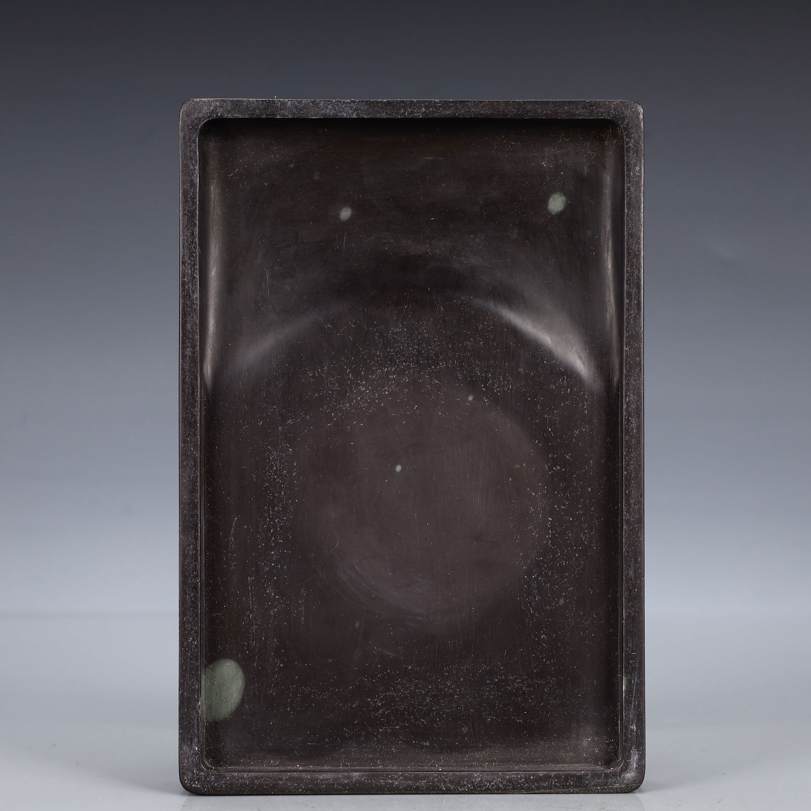 A Rare Auspicious Cloud and Dragon Pattern Inkstone - 5