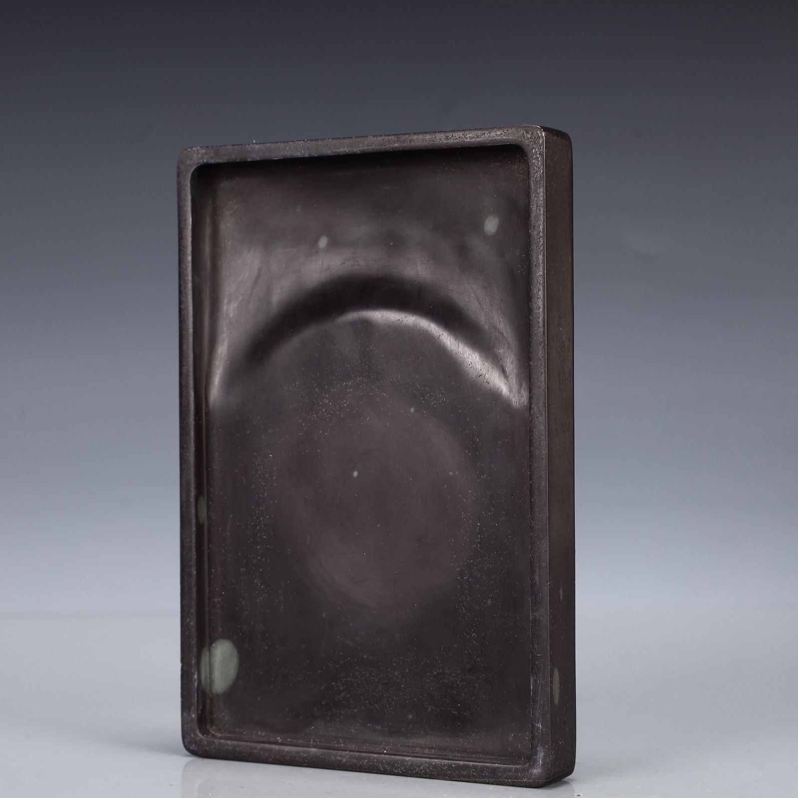 A Rare Auspicious Cloud and Dragon Pattern Inkstone - 6