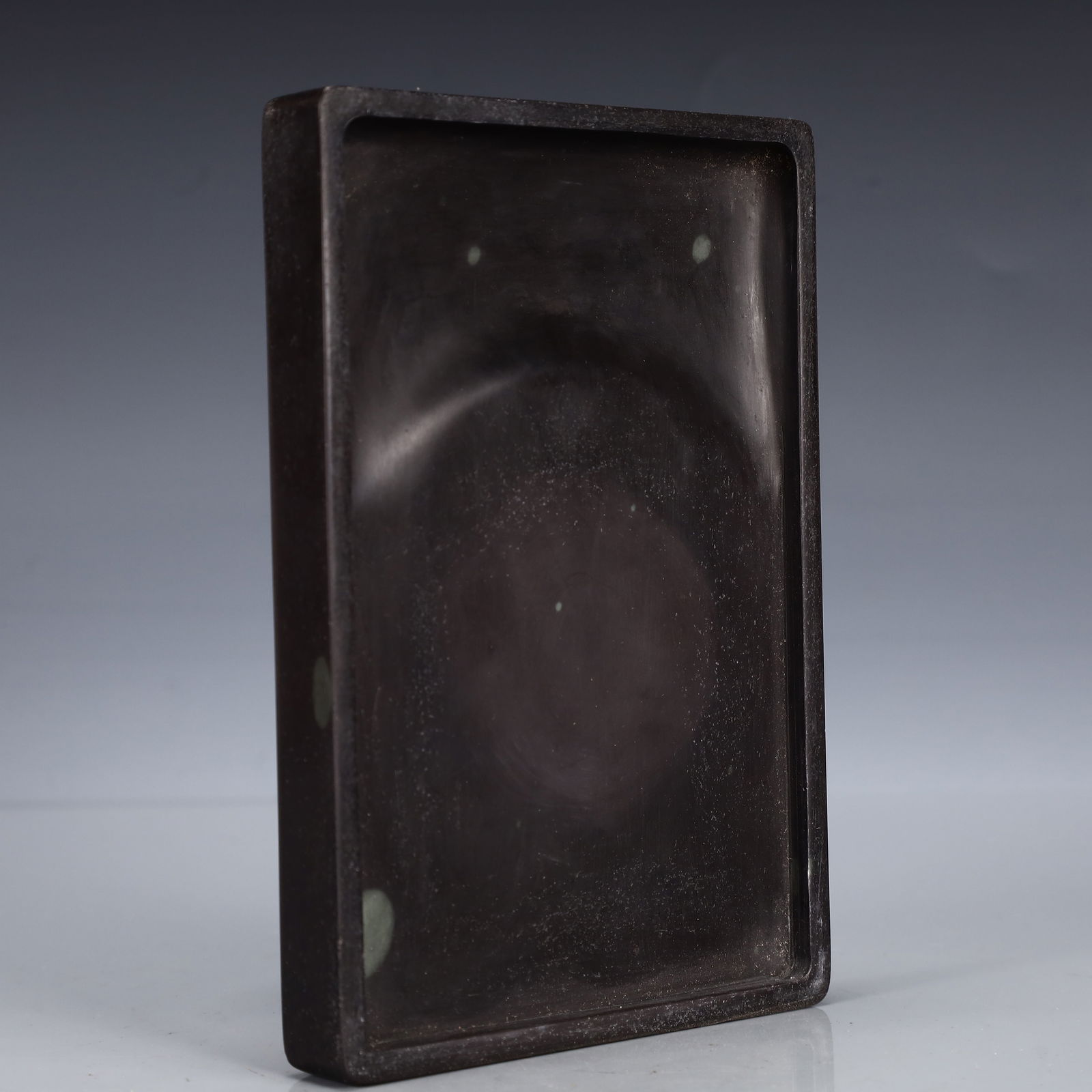 A Rare Auspicious Cloud and Dragon Pattern Inkstone - 7