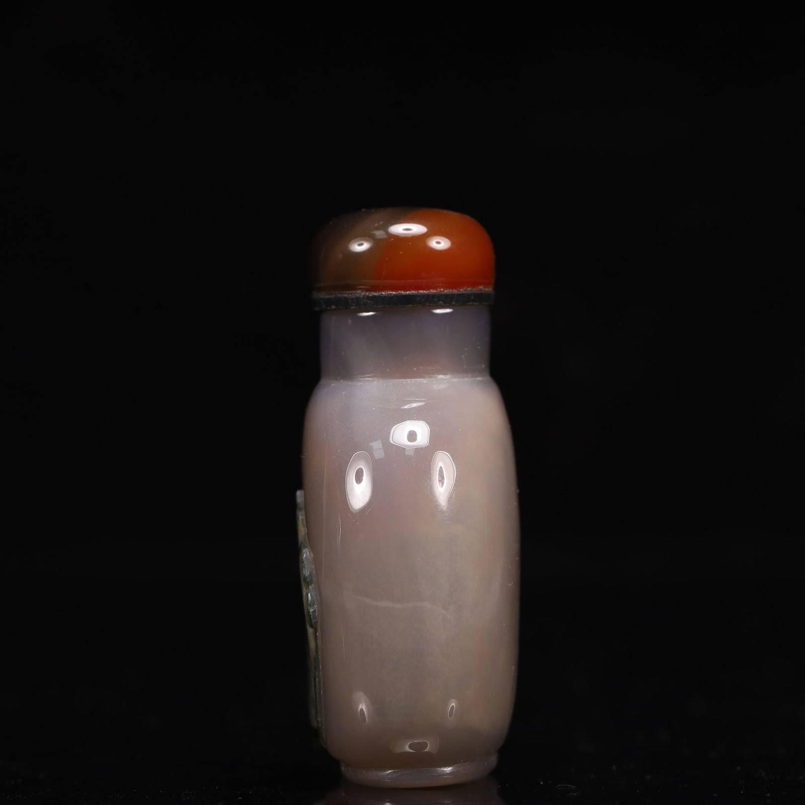 An Exquisite Agate Figure and Deer Pattern Snuff Bottle - 6