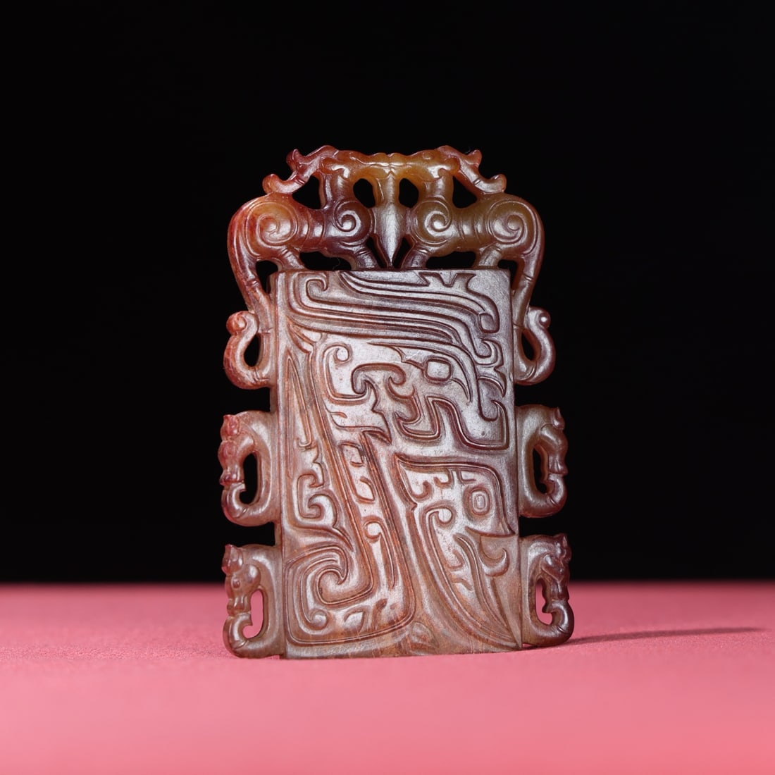 An Exquisite Archaic Jade Dragon Pattern Pendant - 7