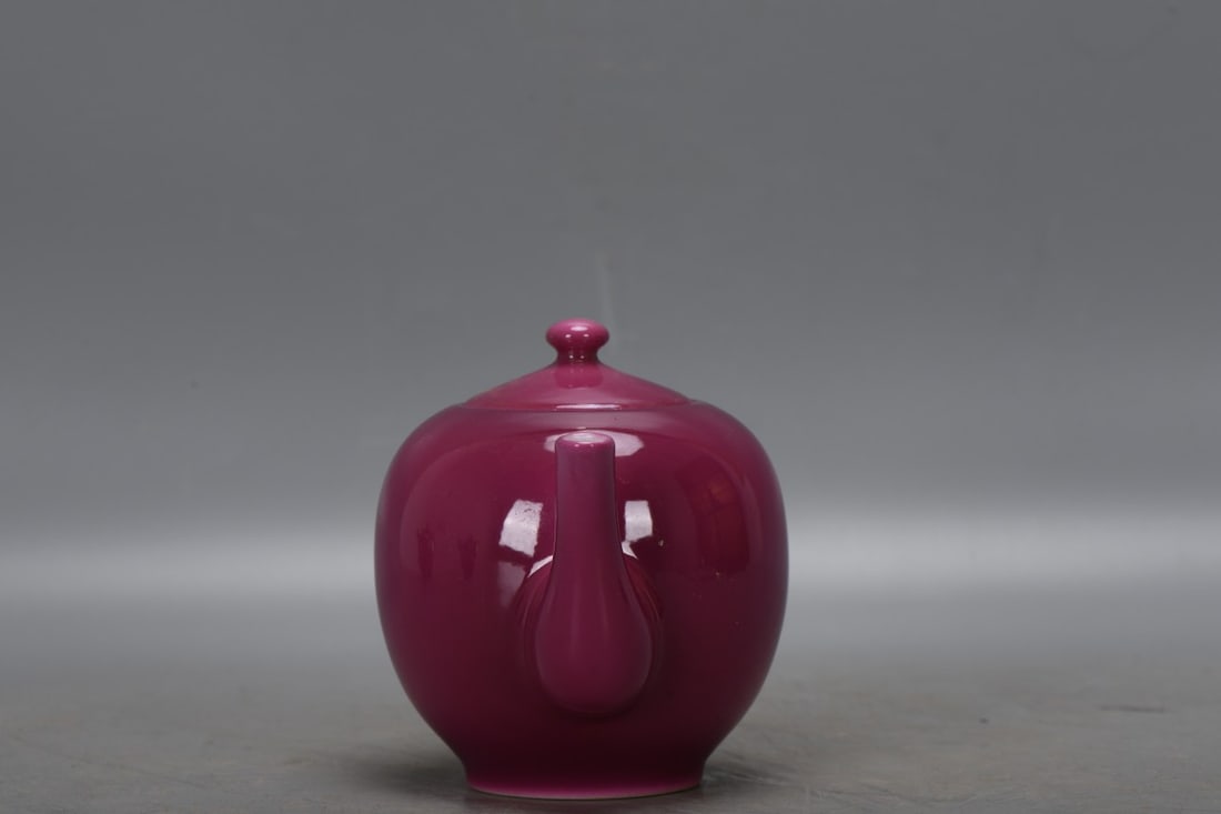 An Exquisite Ruby Red-Glazed Teapot - 4