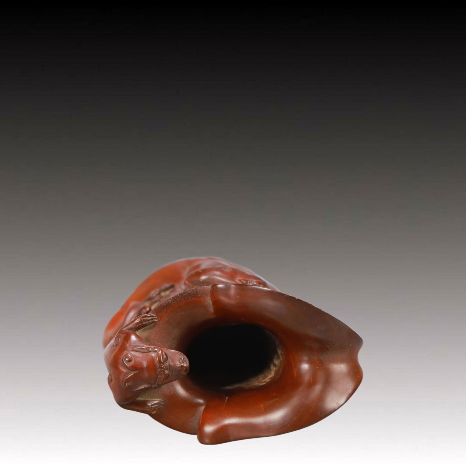 An Exquisite Boxwood Dragon Pattern Goblet - 7