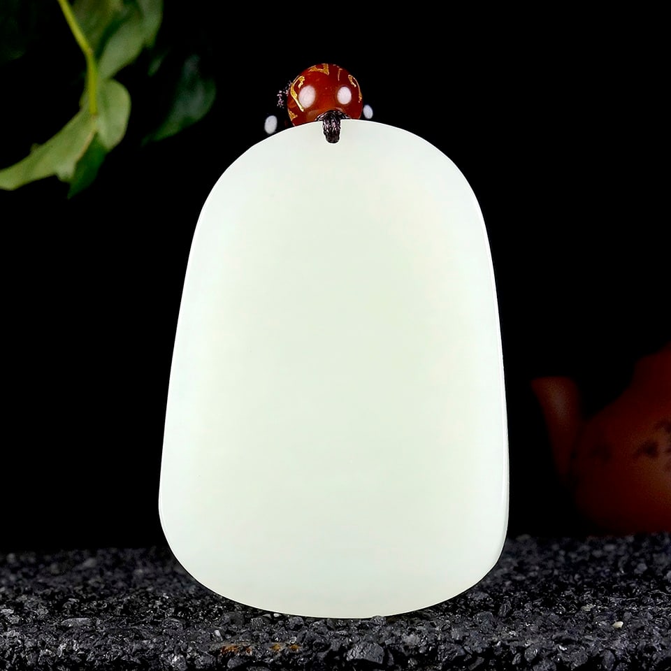 An Exquisite White Jade Dragon Pattern Pendant - 4