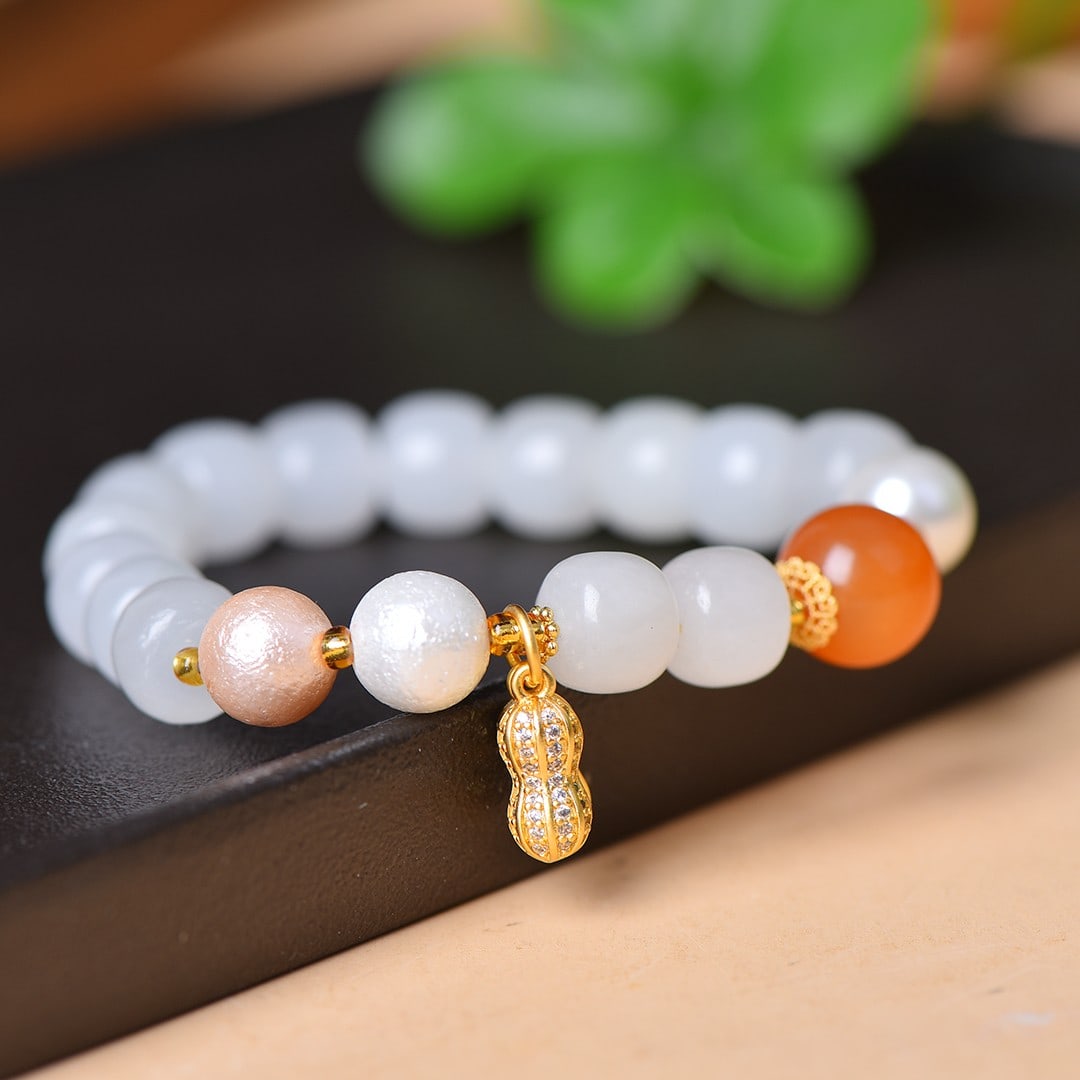 An Exquisite White Jade Bracelets - 2