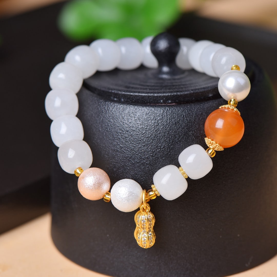 An Exquisite White Jade Bracelets - 5