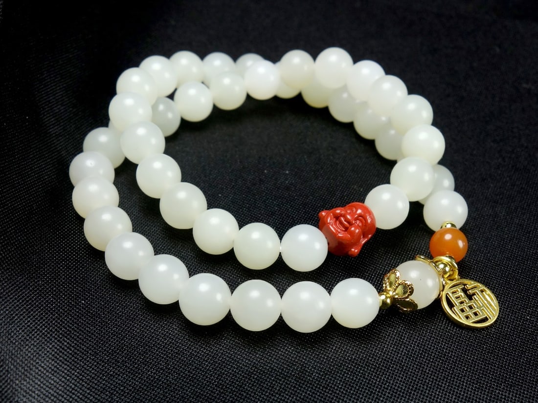 An Exquisite White Jade Bracelets - 3