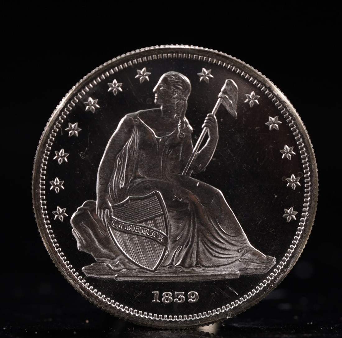 USA One Dollar 1859 Coin: American coin. IN GOD WE TRUST / LIBERTY / 1859 / UNITED STATES OF AMERICA / ONE DOL. Weight:26.9g.