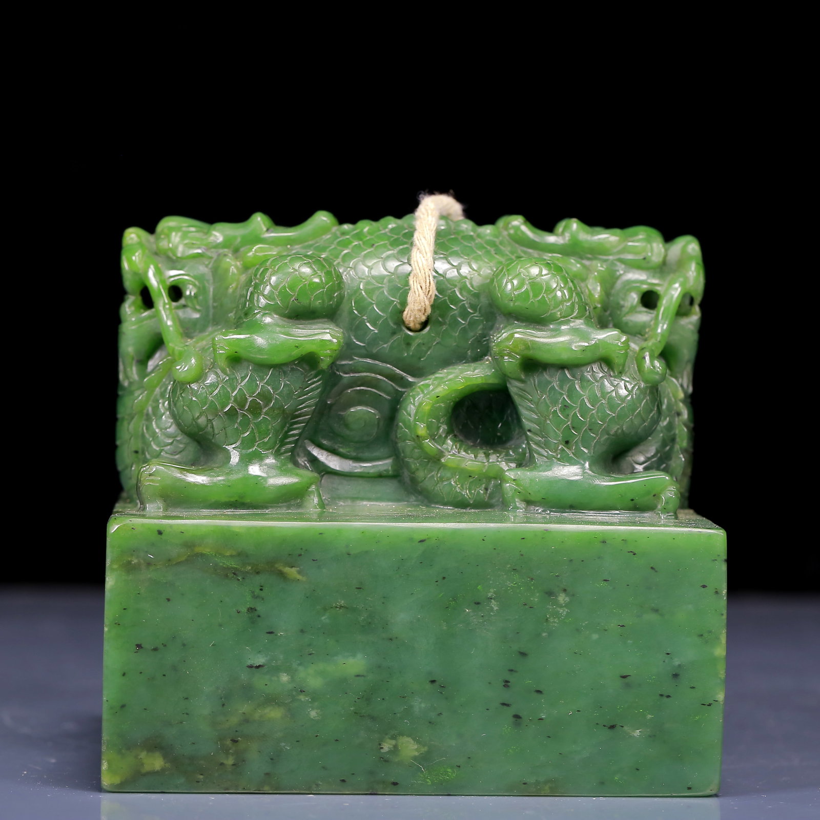 An Exquisite Jasper Dragon Pattern Seal - 5