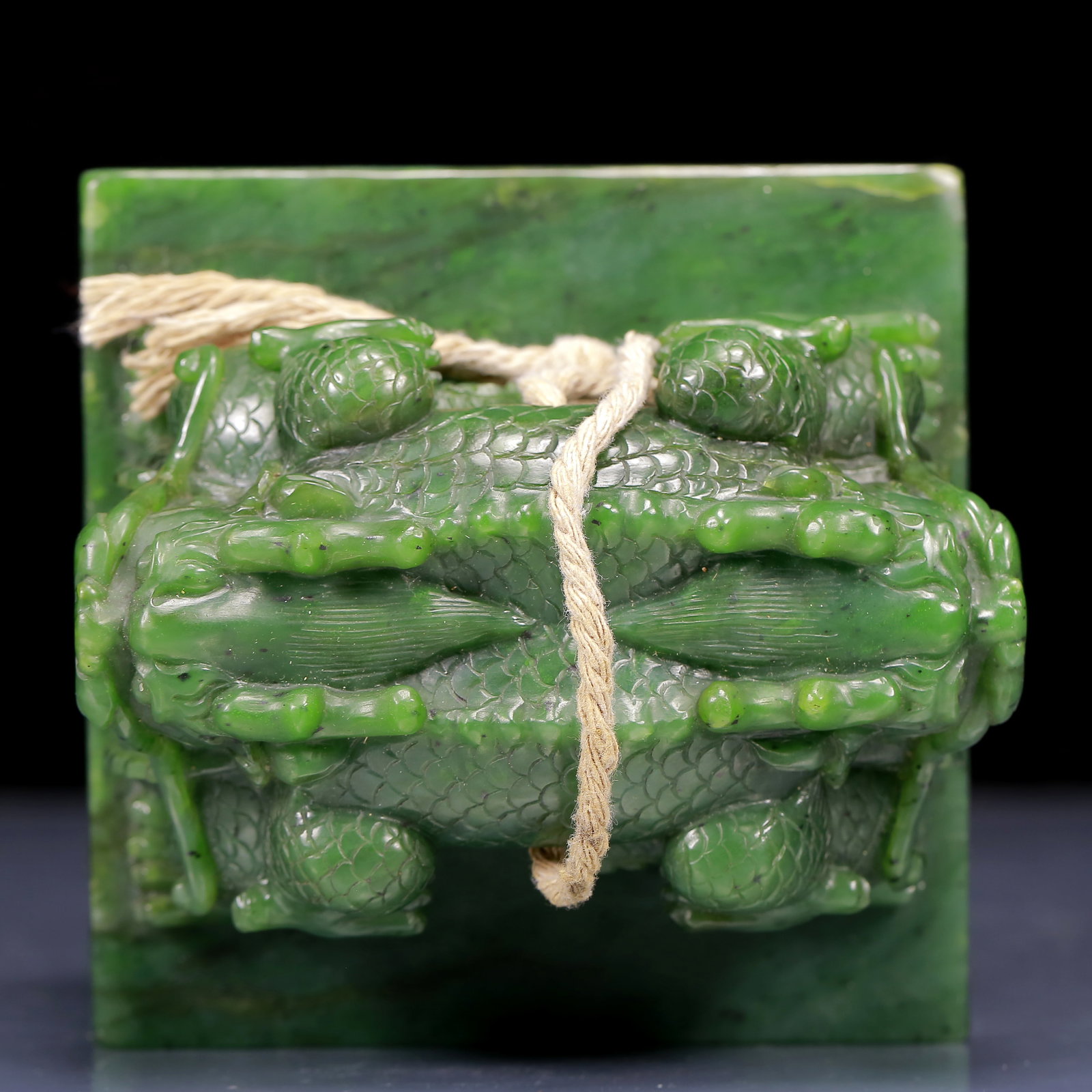 An Exquisite Jasper Dragon Pattern Seal - 6