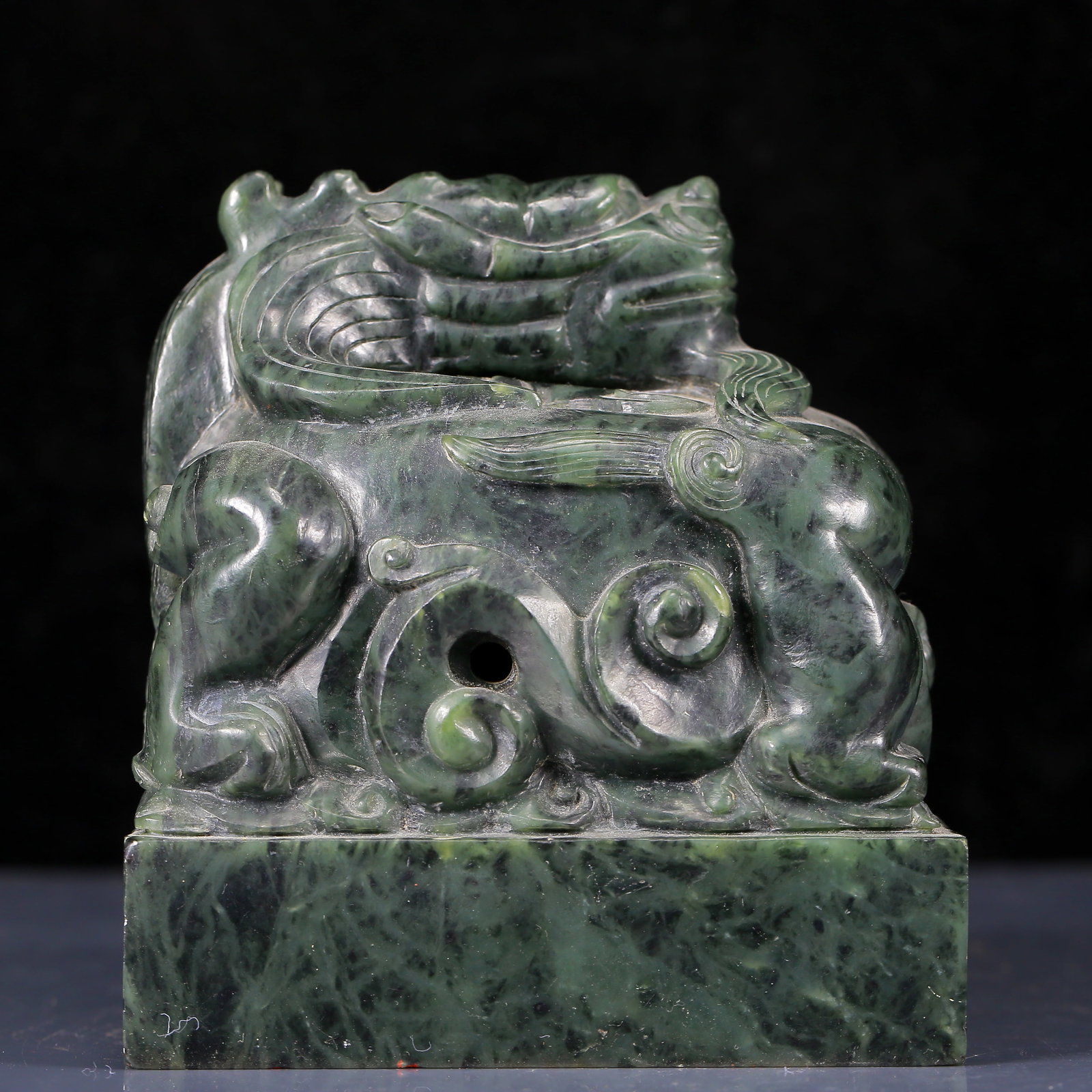 An Exquisite Jasper Dragon Pattern Seal - 4