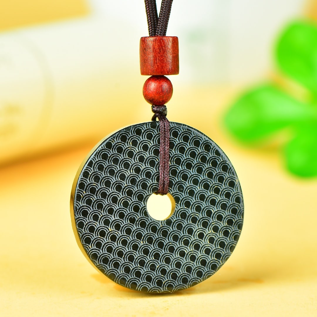 An Exquisite Jasper Tiger Pattern Pendant - 5