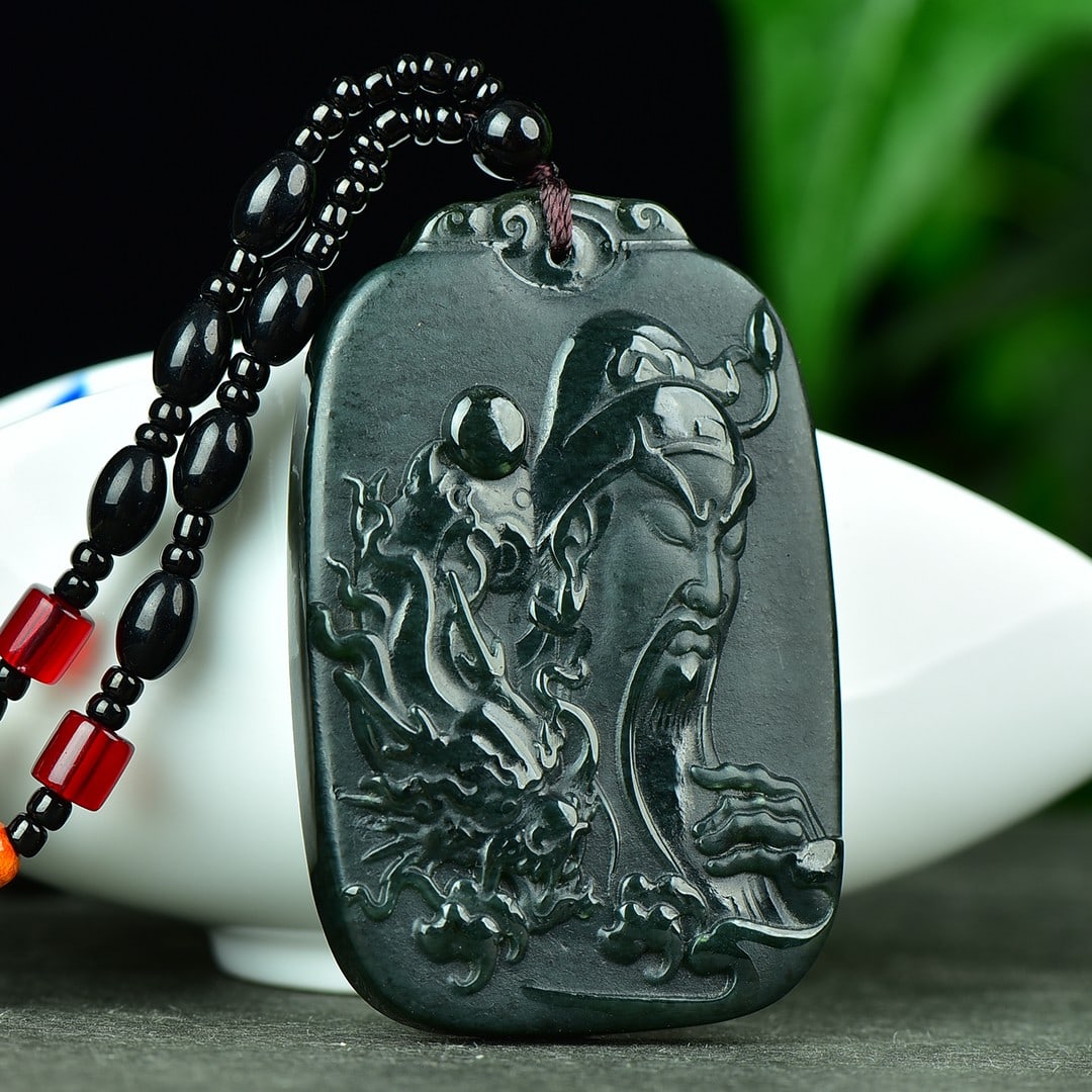 An Exquisite Jasper Figure Pattern Pendant - 3