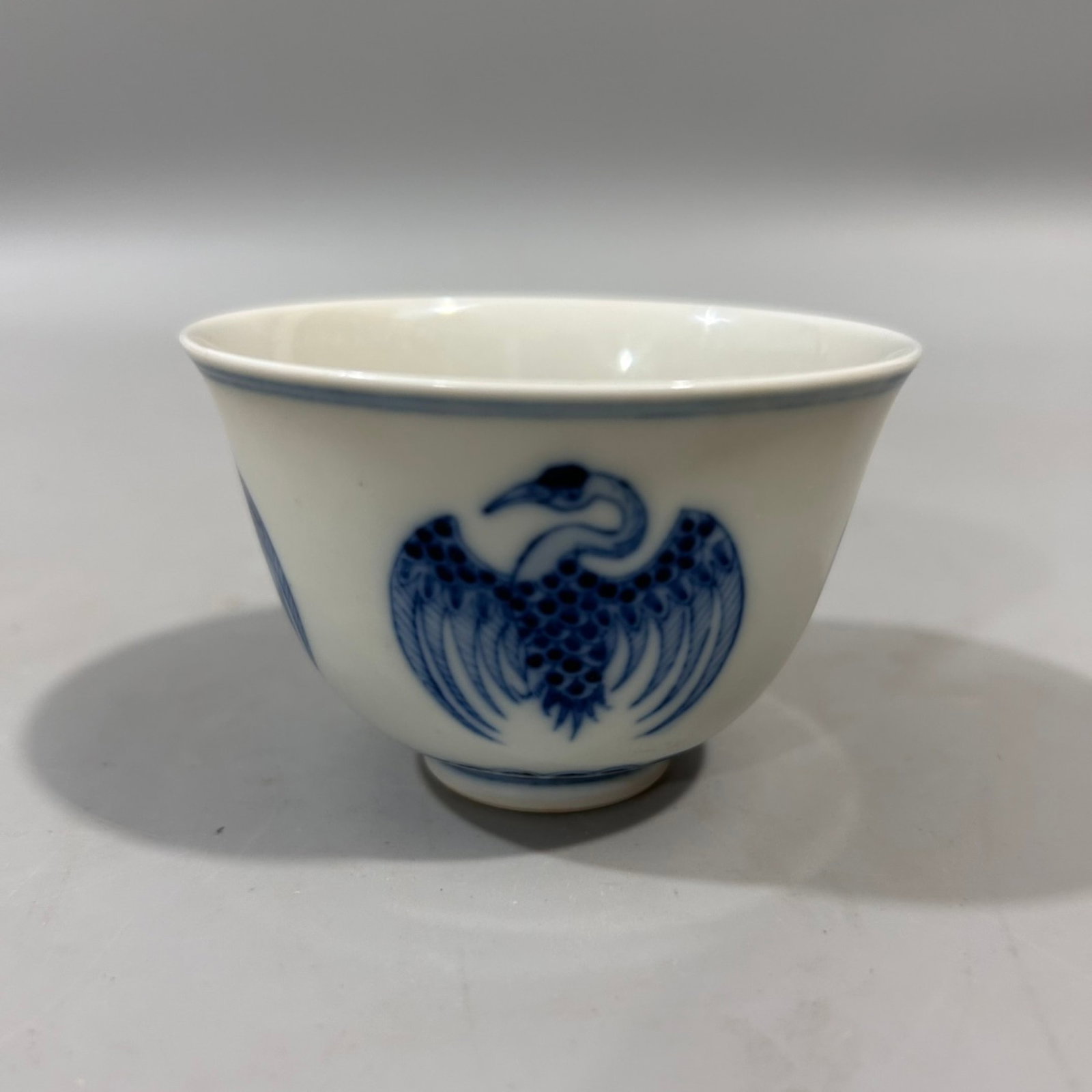 An Exquisite Blue and White Phoenix Pattern Cup (1 of 7)