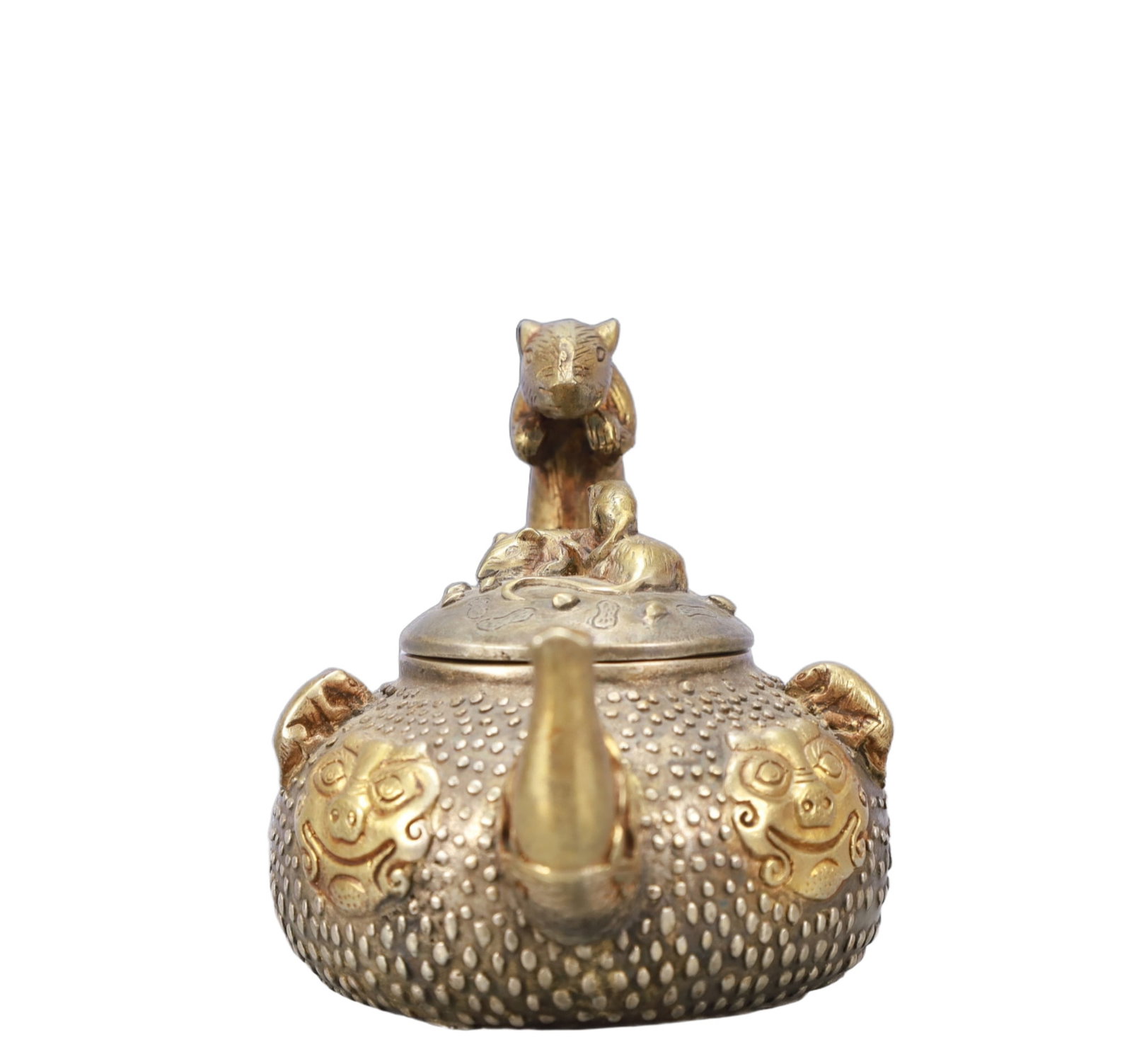 A Rare Gilt Silver Mouse Pattern Ewer - 3