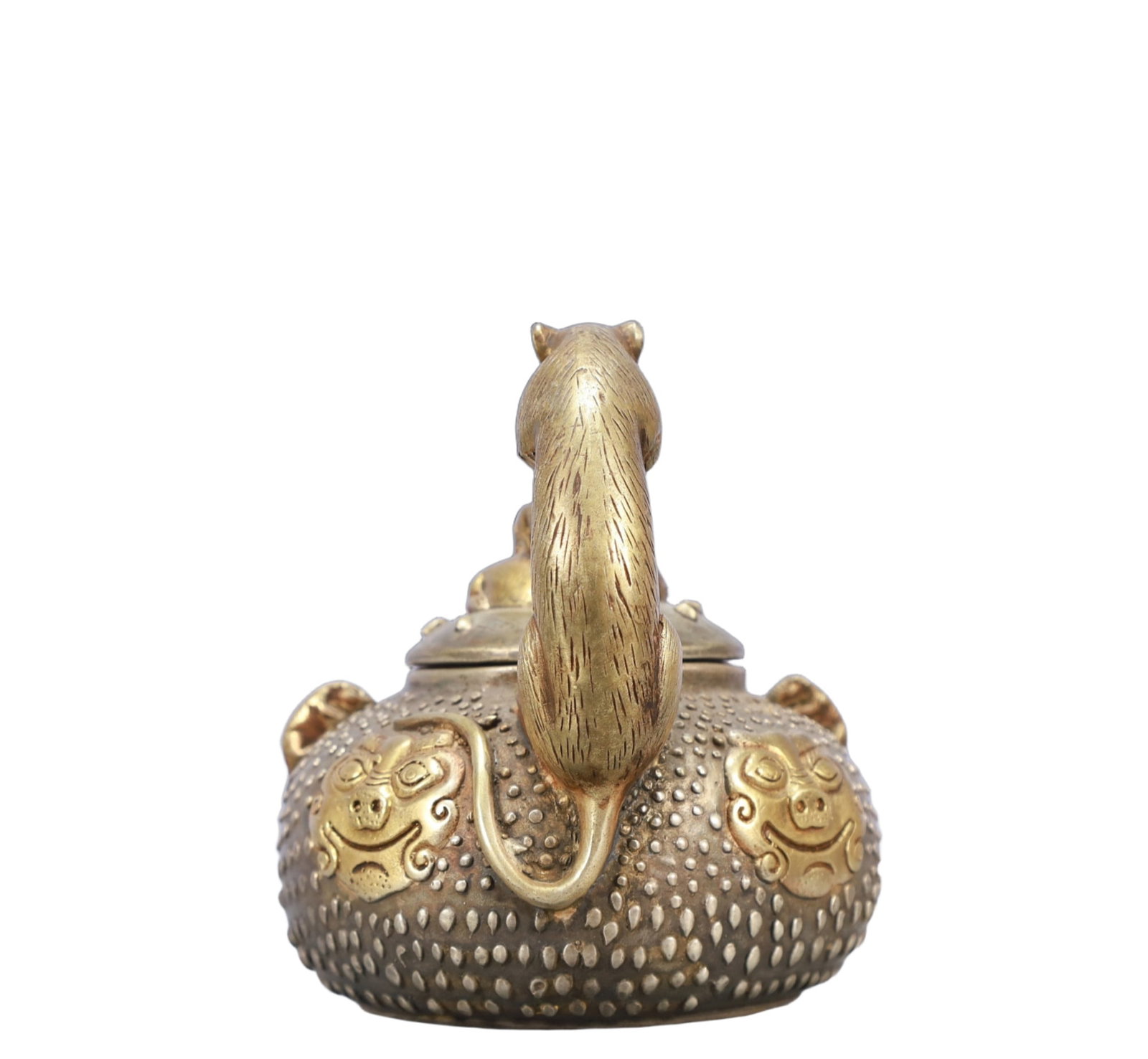 A Rare Gilt Silver Mouse Pattern Ewer - 6