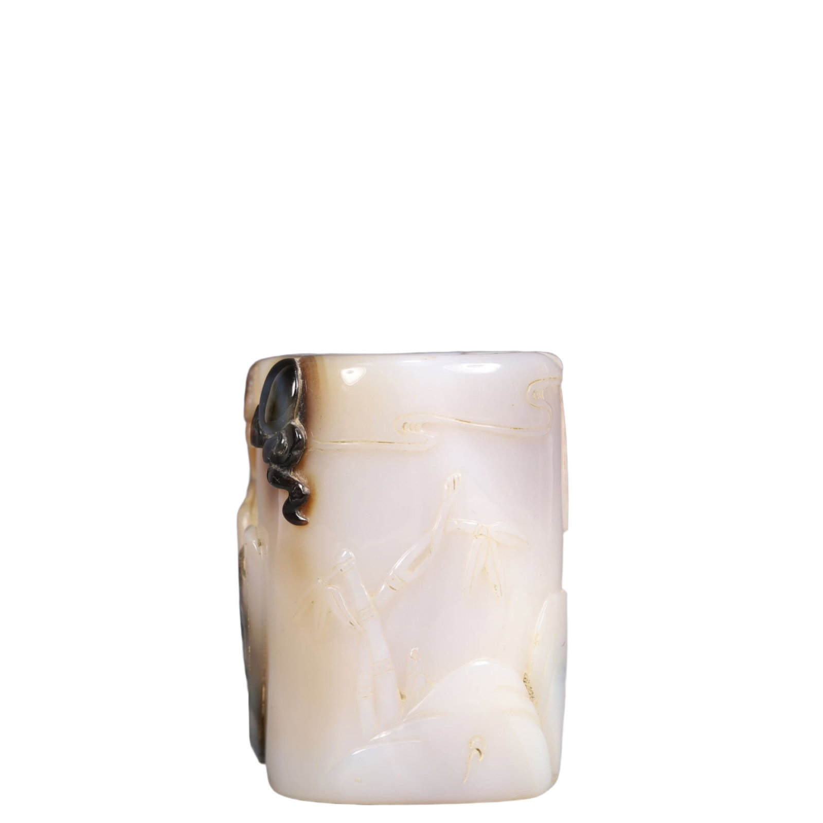 An Exquisite Agate Figure Pattern Brush Pot - 2