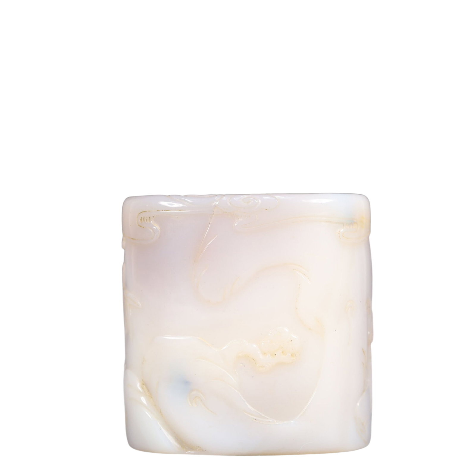 An Exquisite Agate Figure Pattern Brush Pot - 3