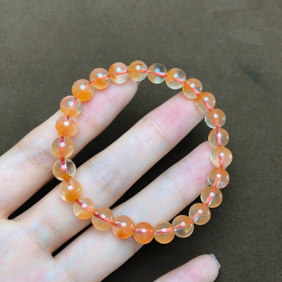 An Exquisite Crystal Bracelets: An Exquisite Crystal Bracelets,Size:6.9mm, Weight:12.5g 水晶手串