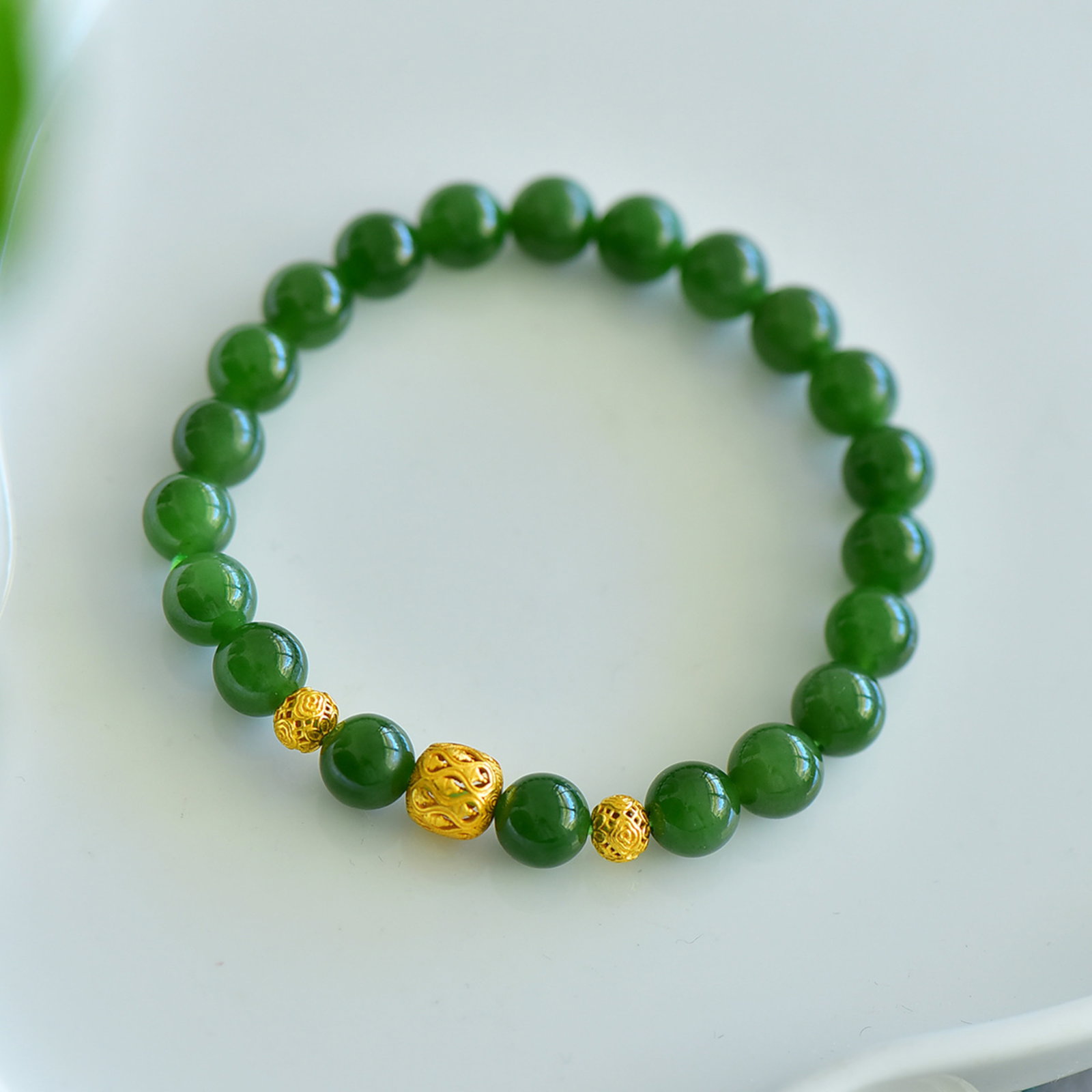 An Exquisite Jasper Bracelets - 5