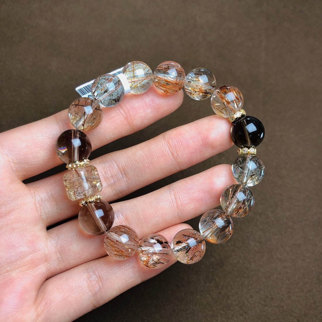 An Exquisite Crystal Bracelets: An Exquisite Crystal Bracelets,Size:11.3mm,10mmx10mm,Weight:33.5g 水晶手串