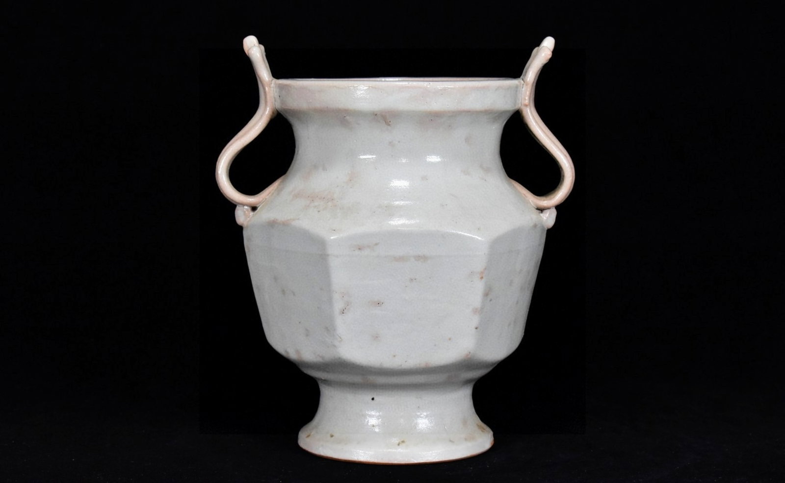An Exquisite Shadow Blue Glazed Double-Ears Censer: An Exquisite Shadow Blue Glazed Double-Ears Censer,Yuan Dynasty,China,Size:6.7inx5.9in 影青釉双耳香炉,中国元代
