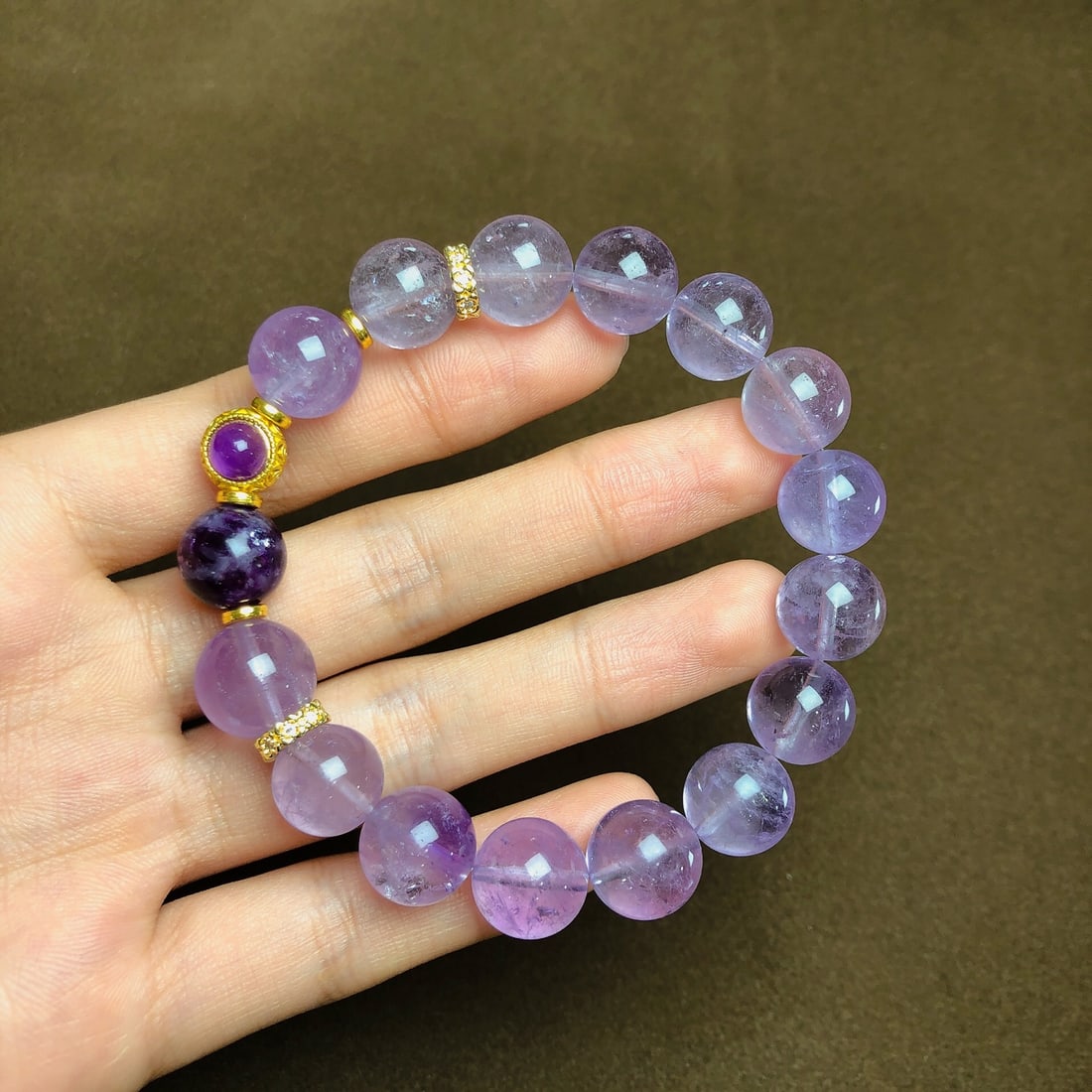 An Exquisite Crystal Bracelets: An Exquisite Crystal Bracelets,Size:12mm,Weight:39.6g 水晶手串