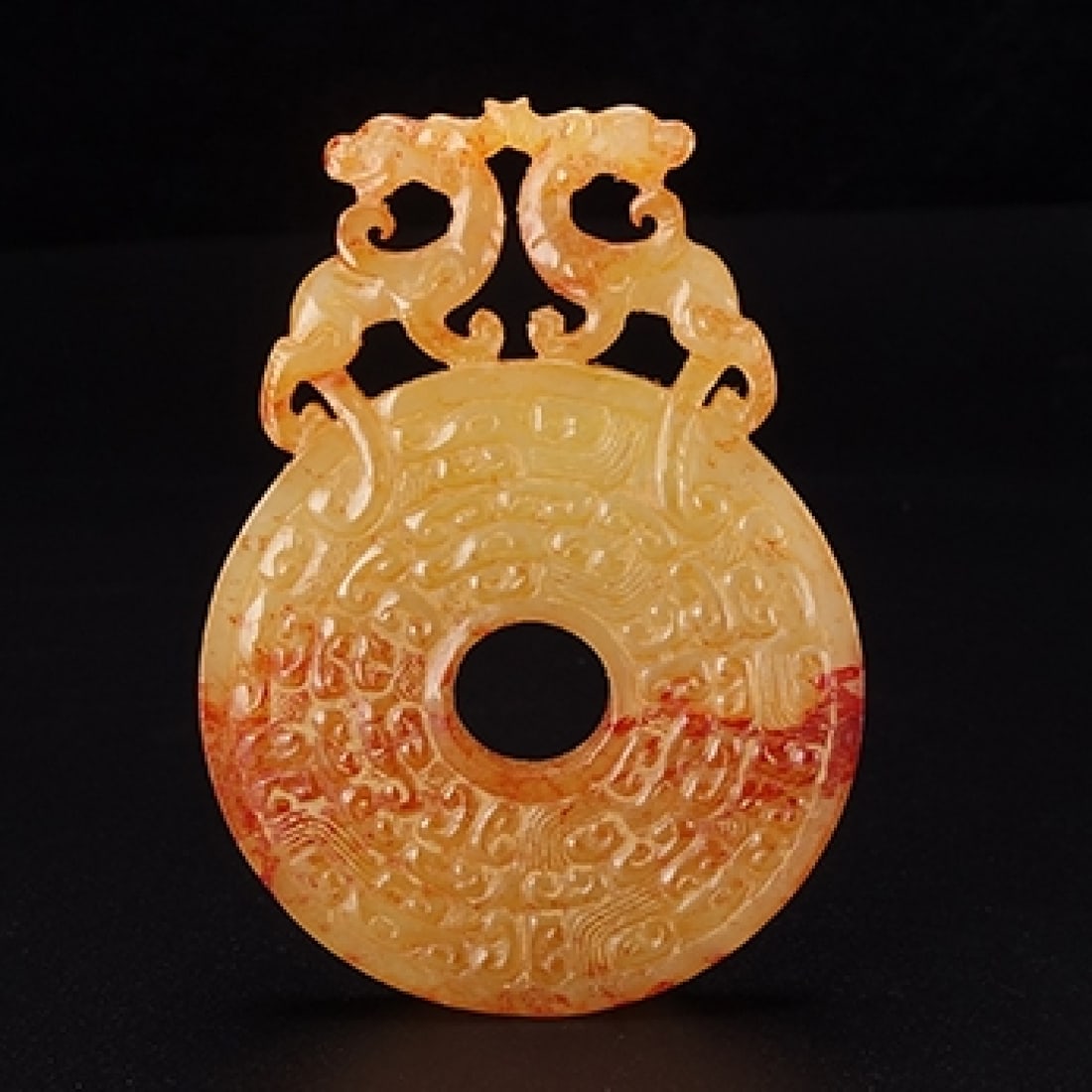 An Exquisite White Jade Dragon Pattern Pendant - 4