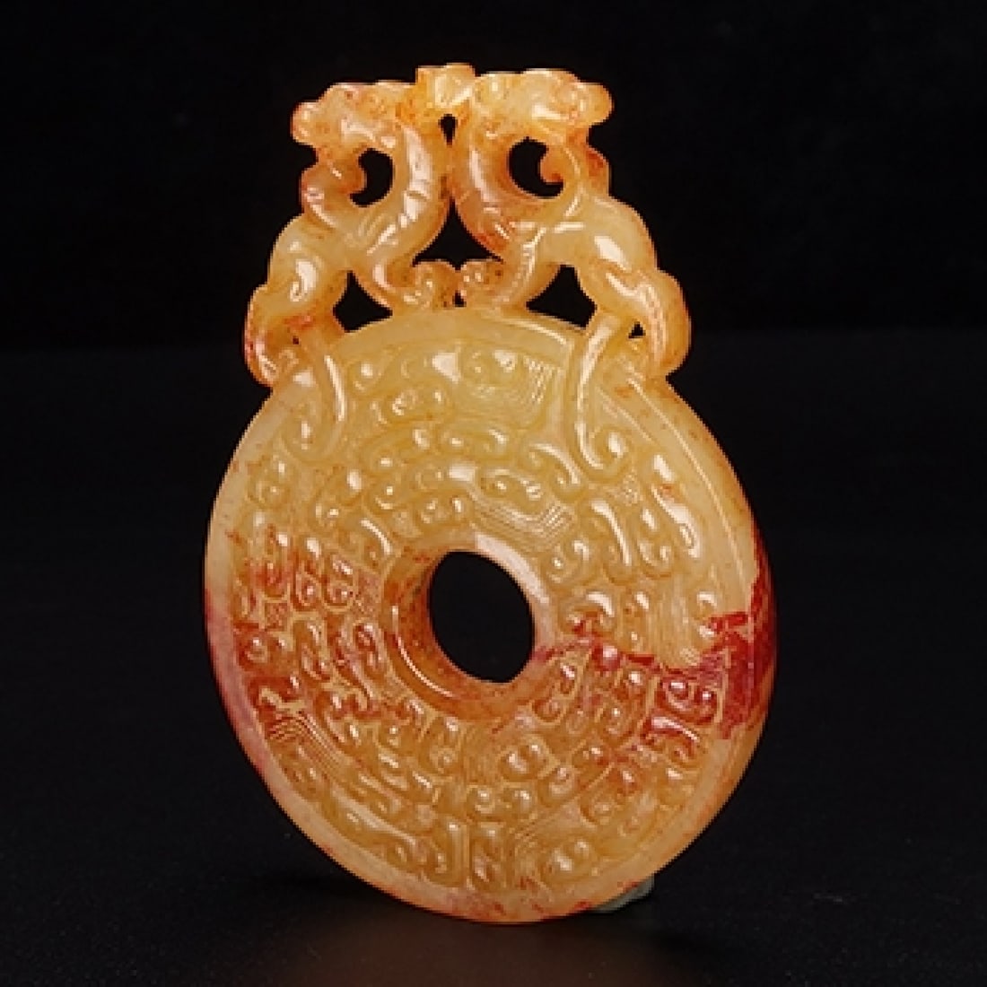 An Exquisite White Jade Dragon Pattern Pendant - 7