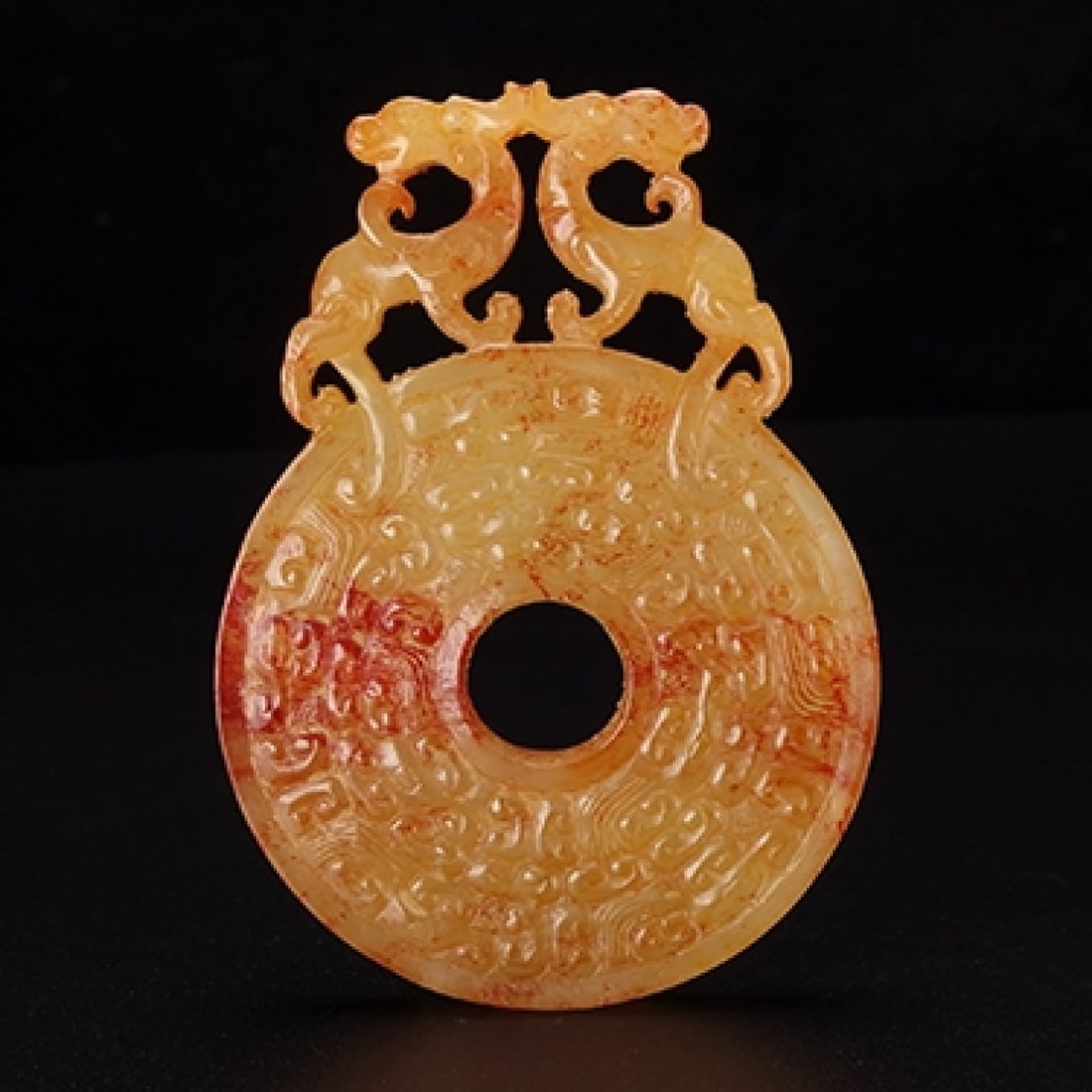 An Exquisite White Jade Dragon Pattern Pendant - 9