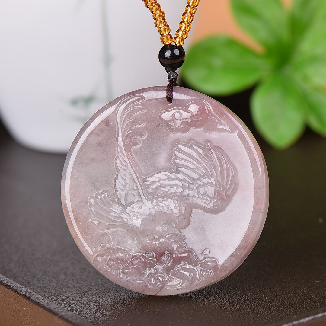 An Exquisite Jade Eagle Pattern Pendant - 2
