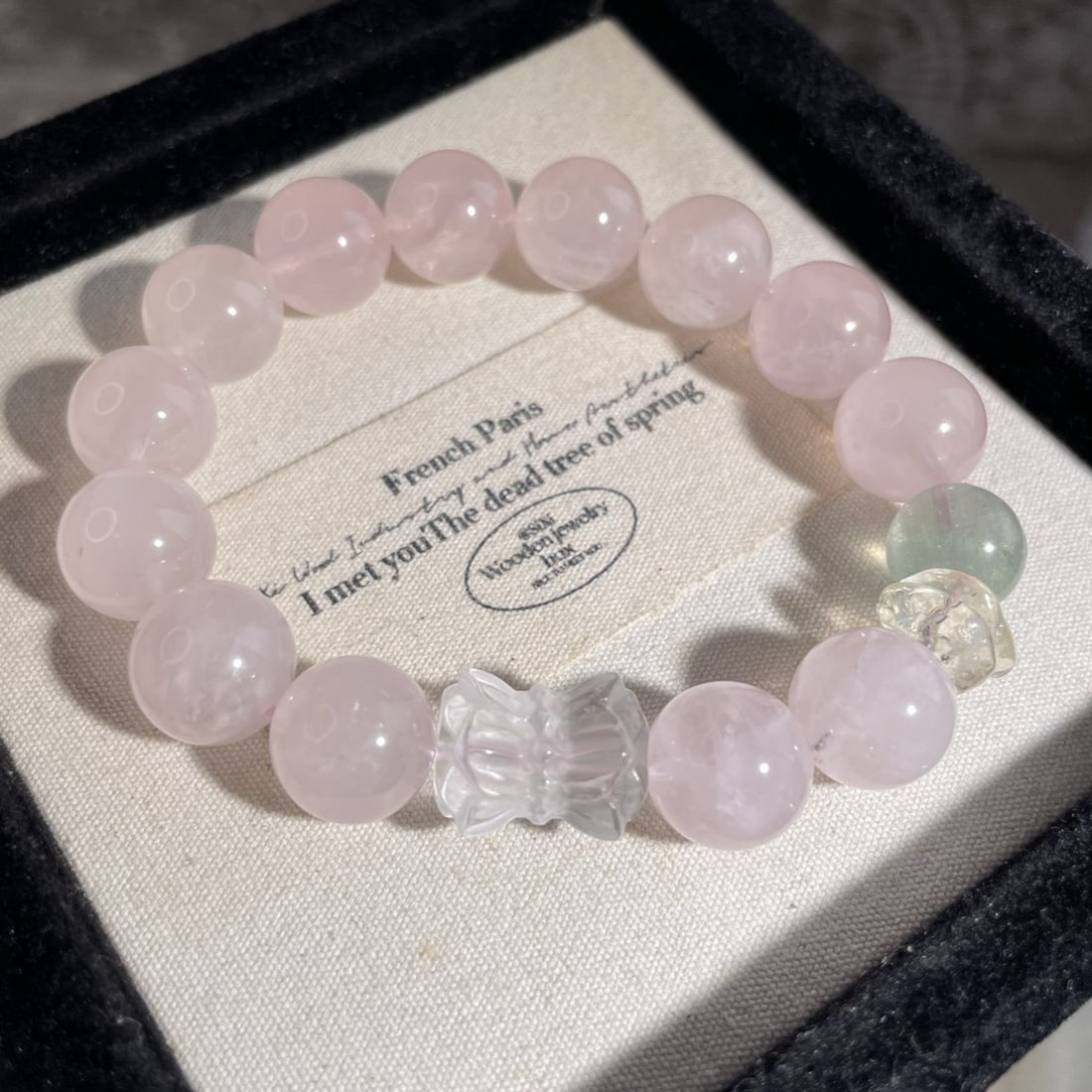 An Exquisite Crystal Bracelet: An Exquisite Crystal Bracelet,Size:0.5in 水晶手串