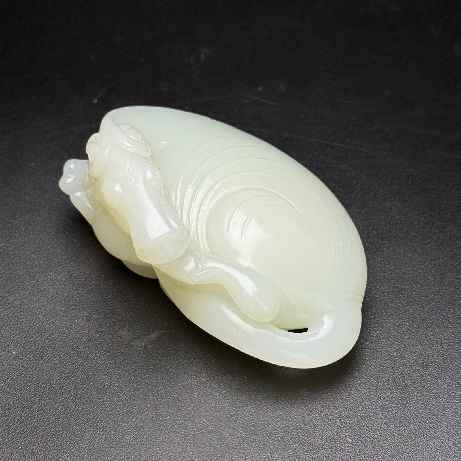 An Exquisite White Jade Horse Ornament (1 of 7)