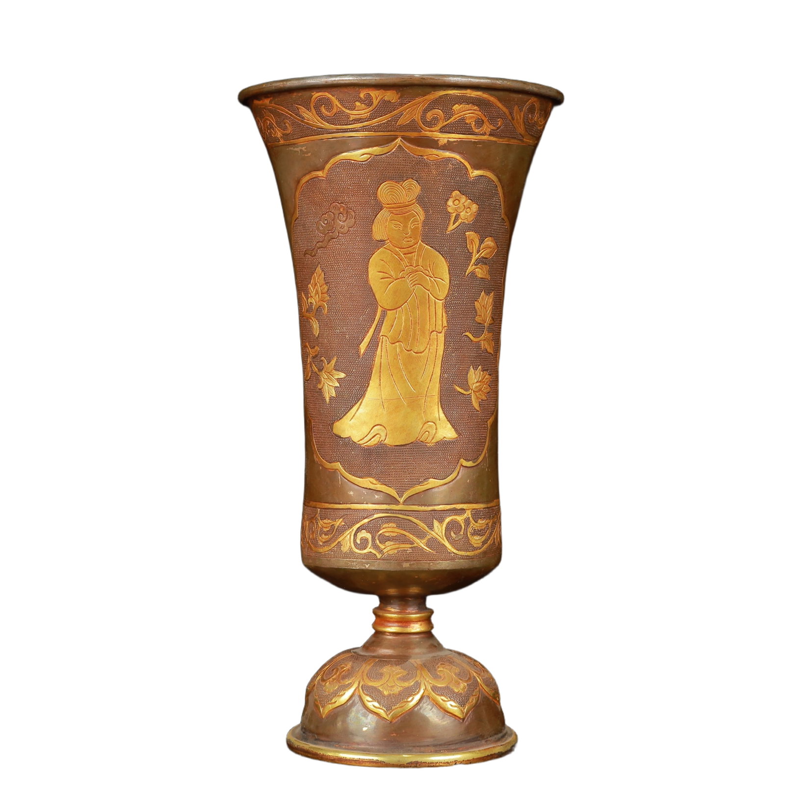 An Exquisite Gilt Silver Figure Pattern Cup - 5