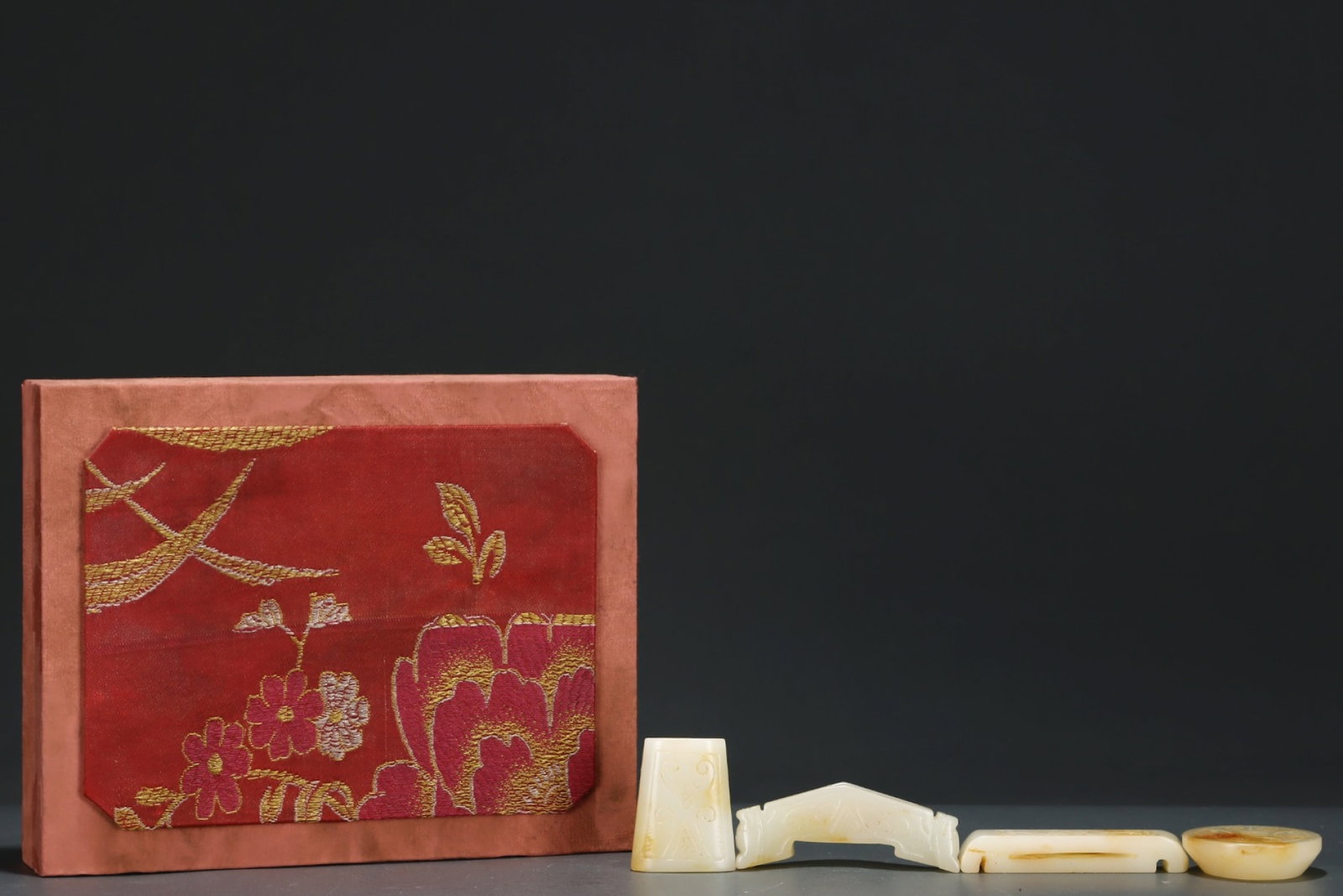 A Set of Fine White Jade Ornaments: A Set of Fine White Jade Ornaments,Qing Dynasty,China,Size:1.2inx3.5in,0.6inx3.5in,1.9inx1.6in,0.9inx2in 一套白玉摆件,中国清代