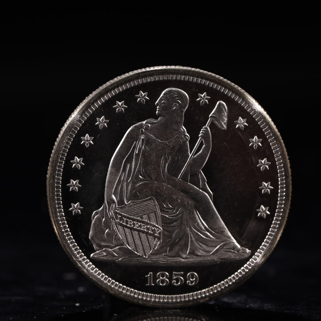 USA One Dollar 1859 Coin (1 of 2)