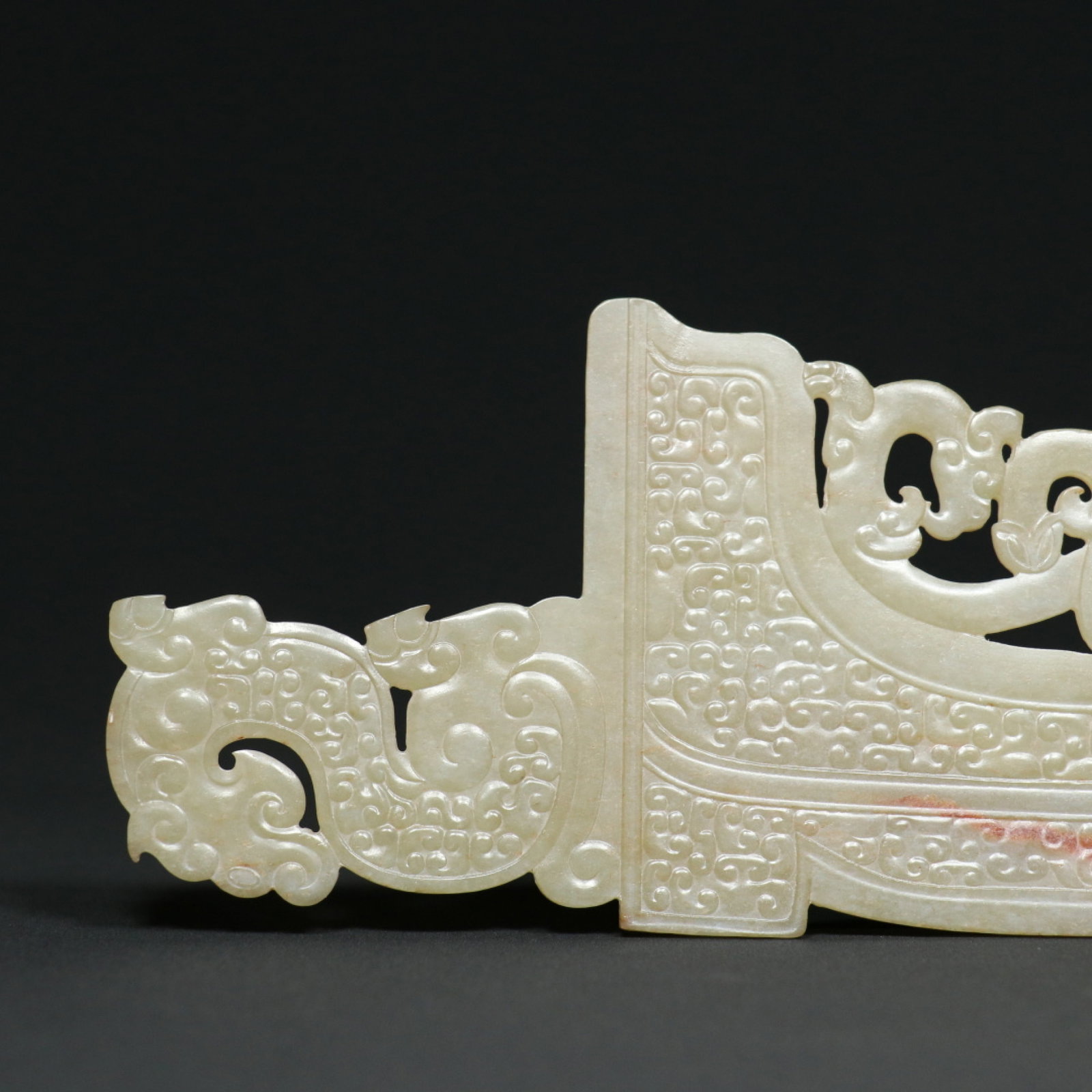 An Exquisite White Jade Dragon Pattern Ornament - 5
