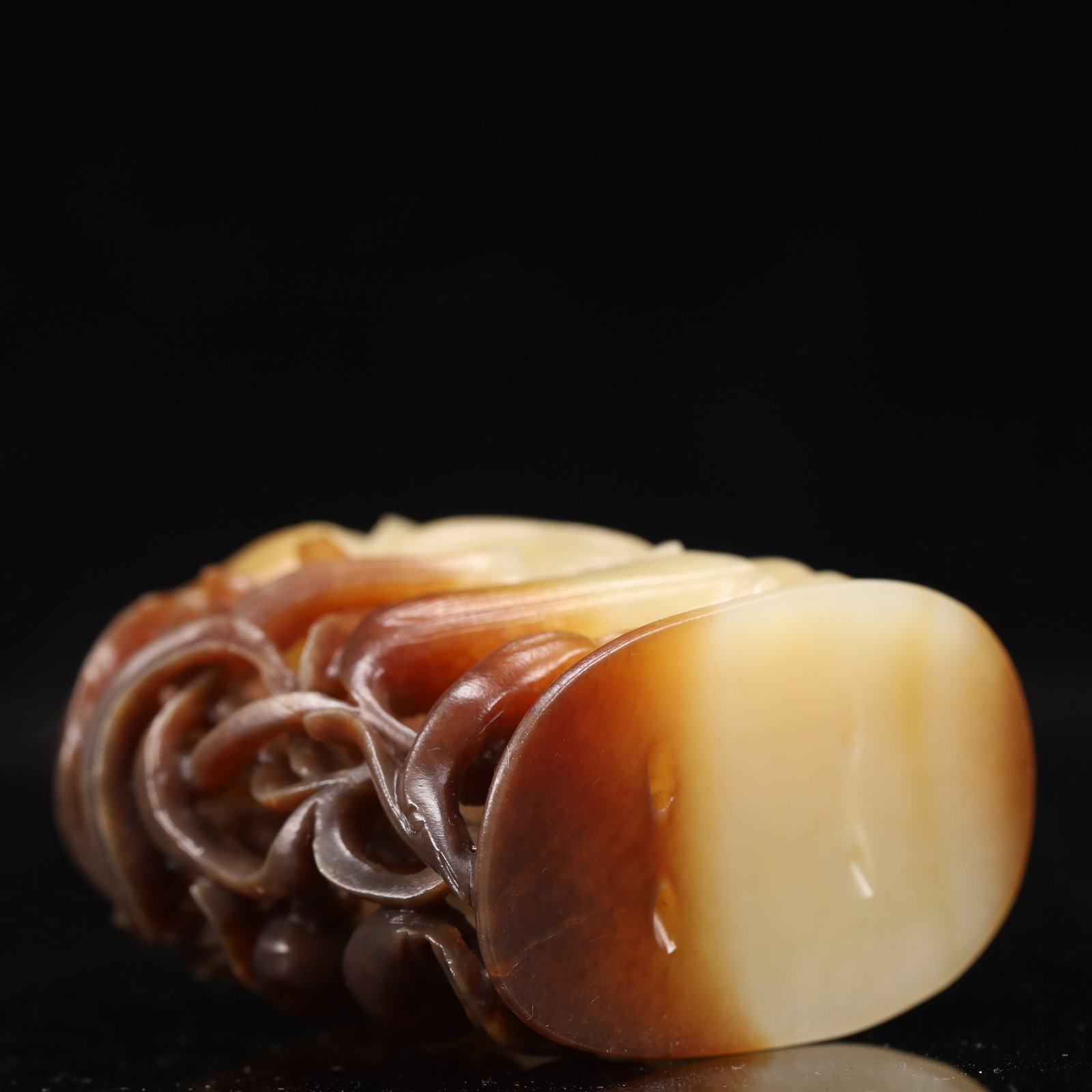An Exquisite White Jade Crane Pattern Ornament - 8