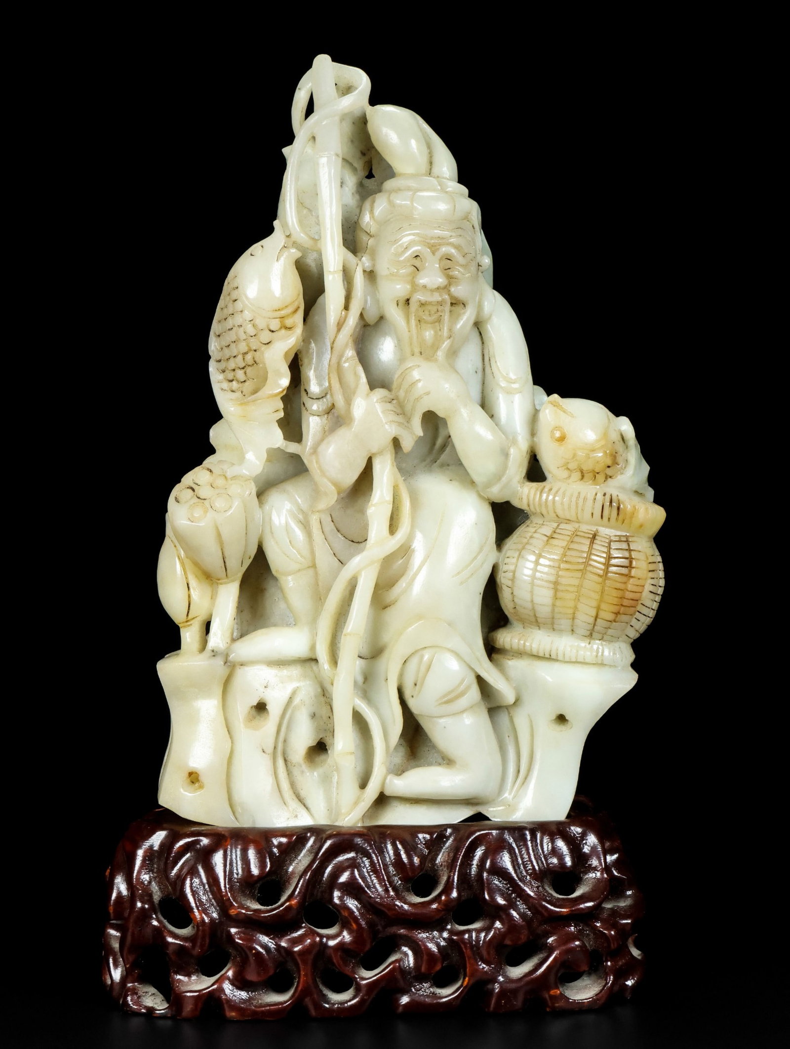 An Exquisite White Jade Figure Ornament (1 of 9)