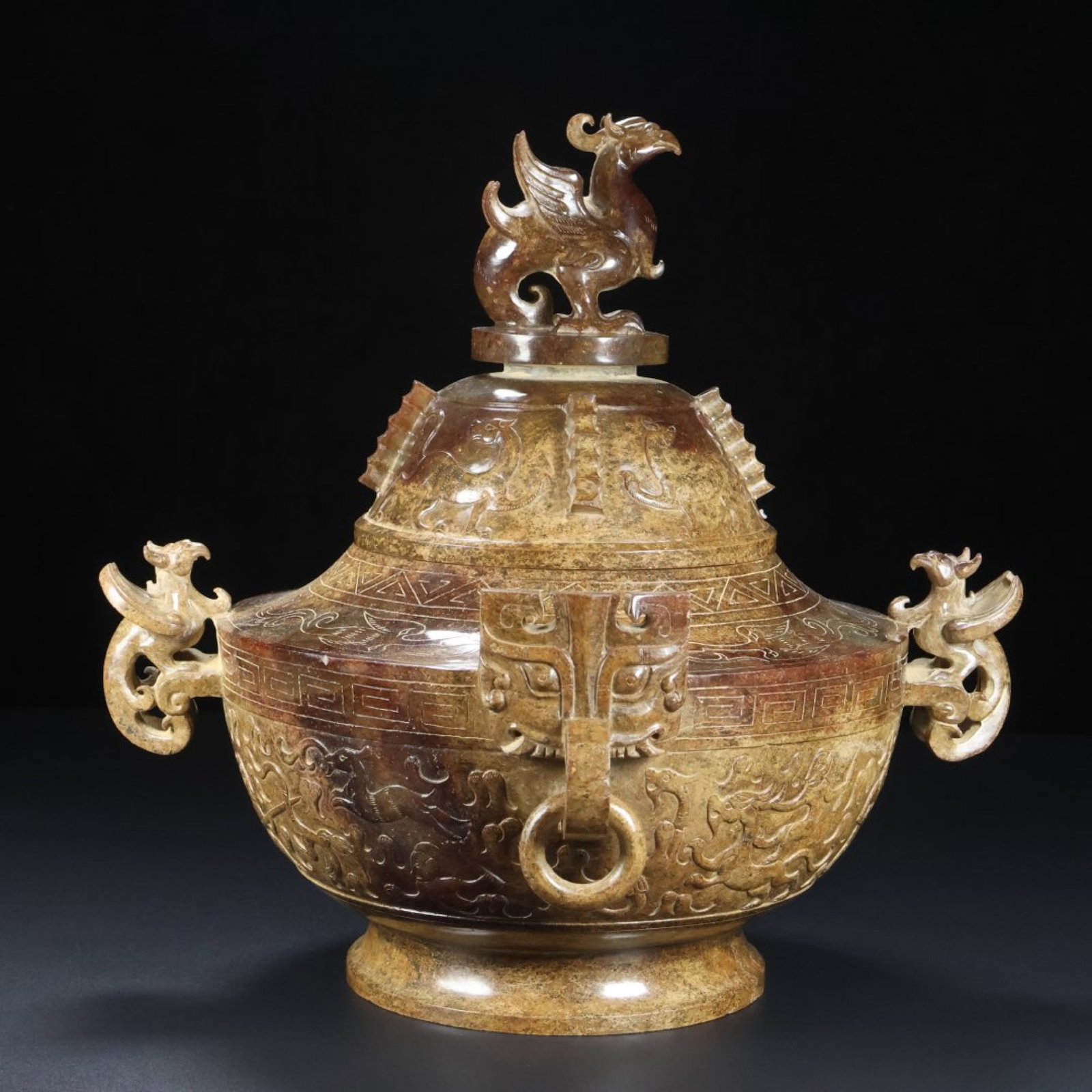 An Archaic Gaogu yu Beast Pattern Censer (1 of 9)