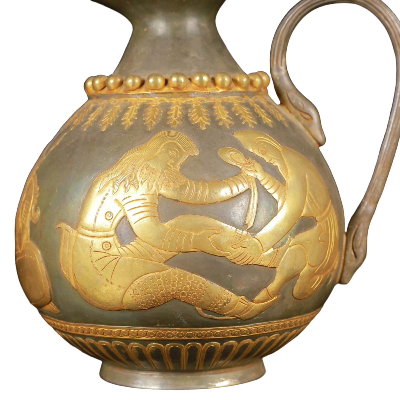 An Exquisite Gilt Silver Figure Pattern Ewer - 2