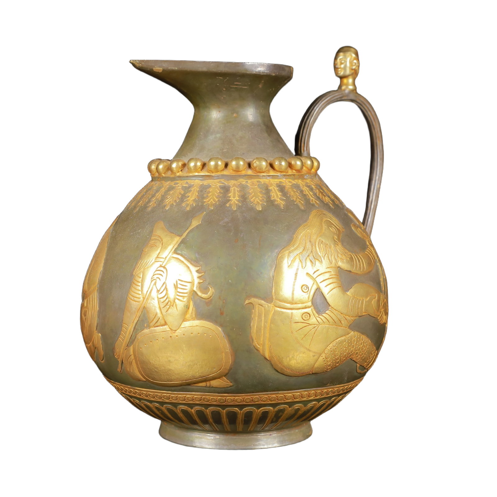 An Exquisite Gilt Silver Figure Pattern Ewer - 3