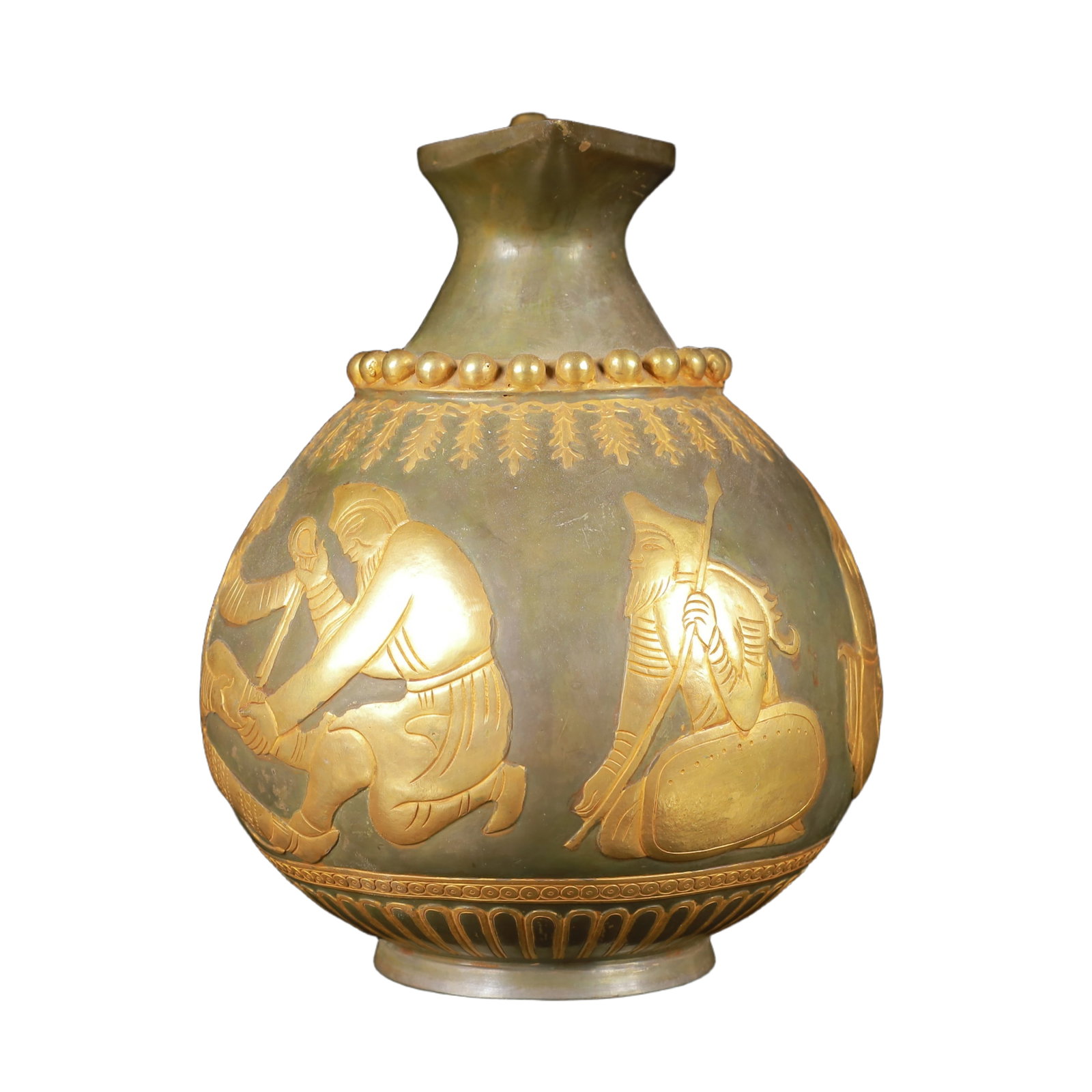An Exquisite Gilt Silver Figure Pattern Ewer - 4