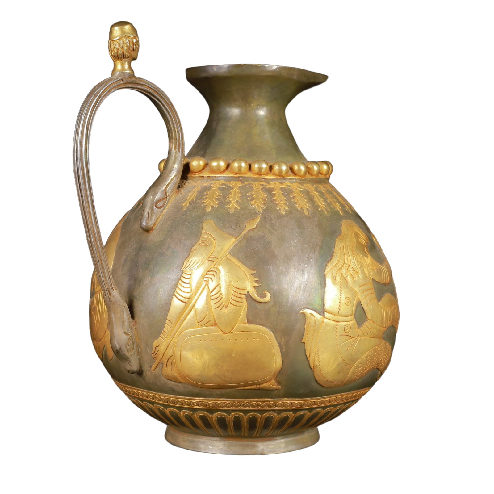 An Exquisite Gilt Silver Figure Pattern Ewer - 7