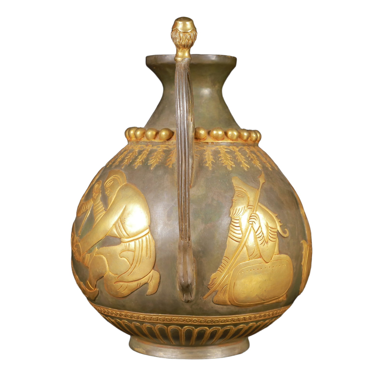 An Exquisite Gilt Silver Figure Pattern Ewer - 8